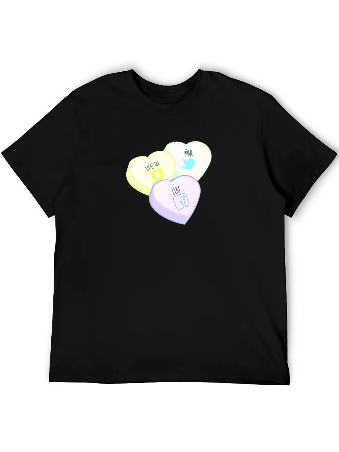 Social Media Candy Heart Tee