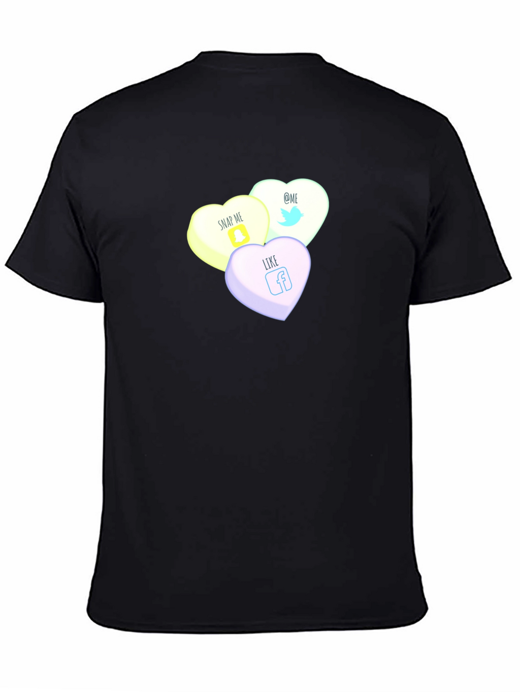 Social Media Candy Heart Tee