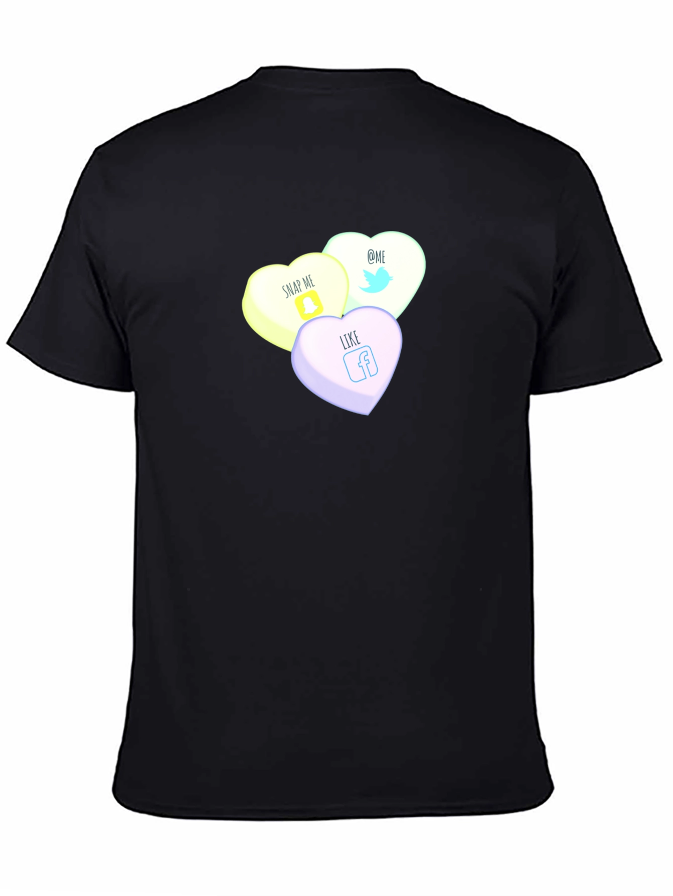 Social Media Candy Heart Tee