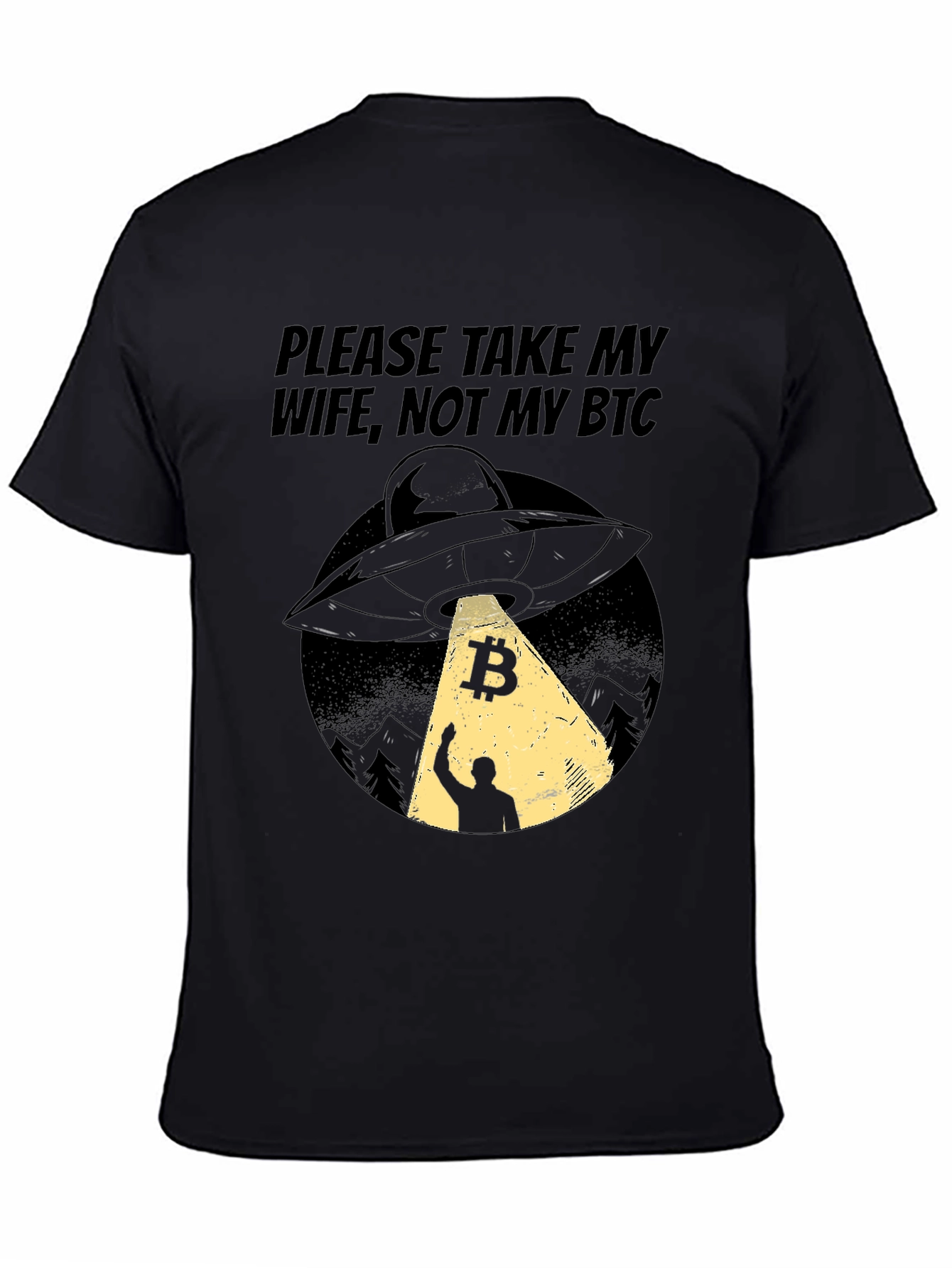 Bitcoin UFO Abduction T-Shirt