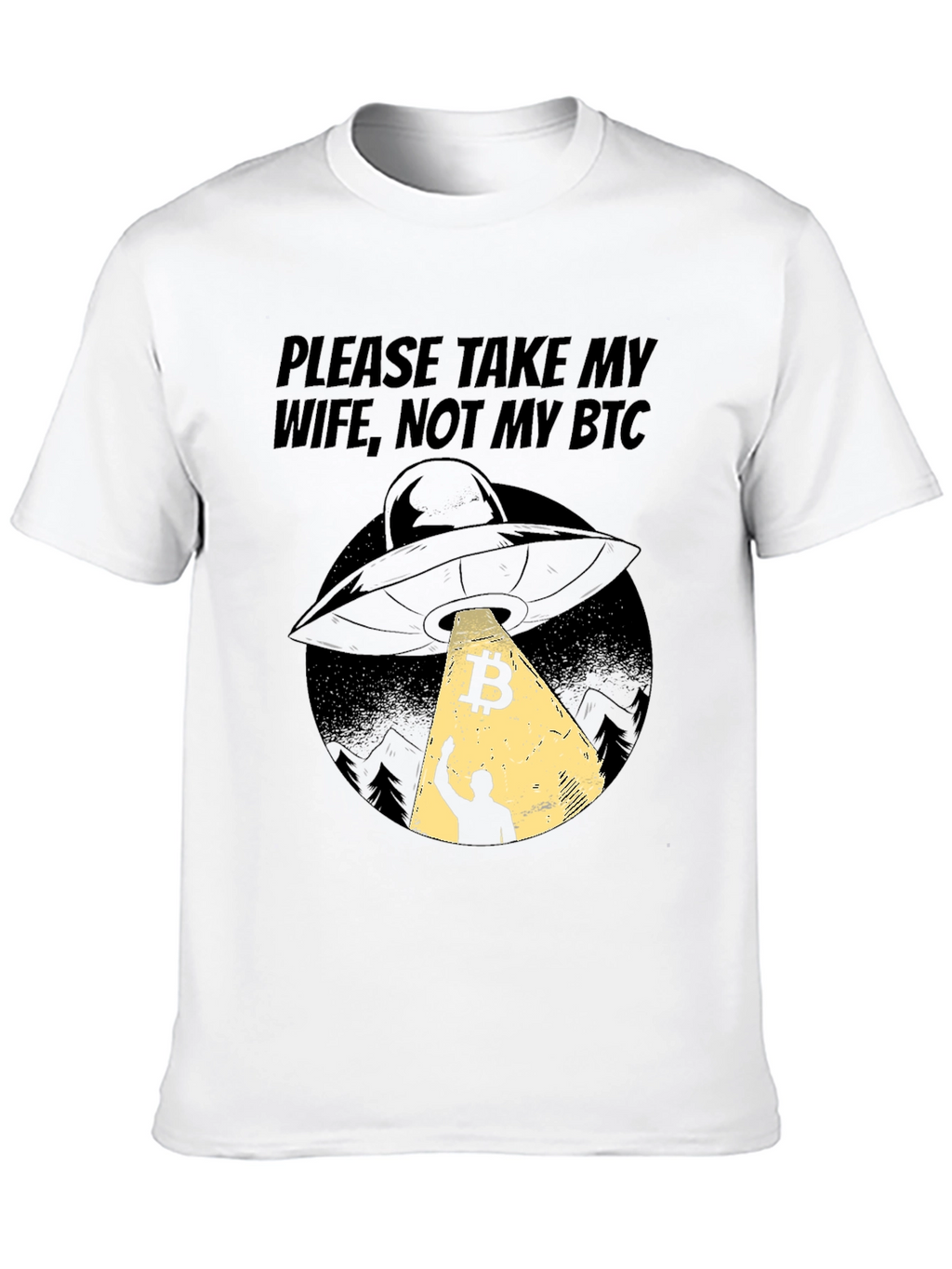Bitcoin UFO Abduction T-Shirt