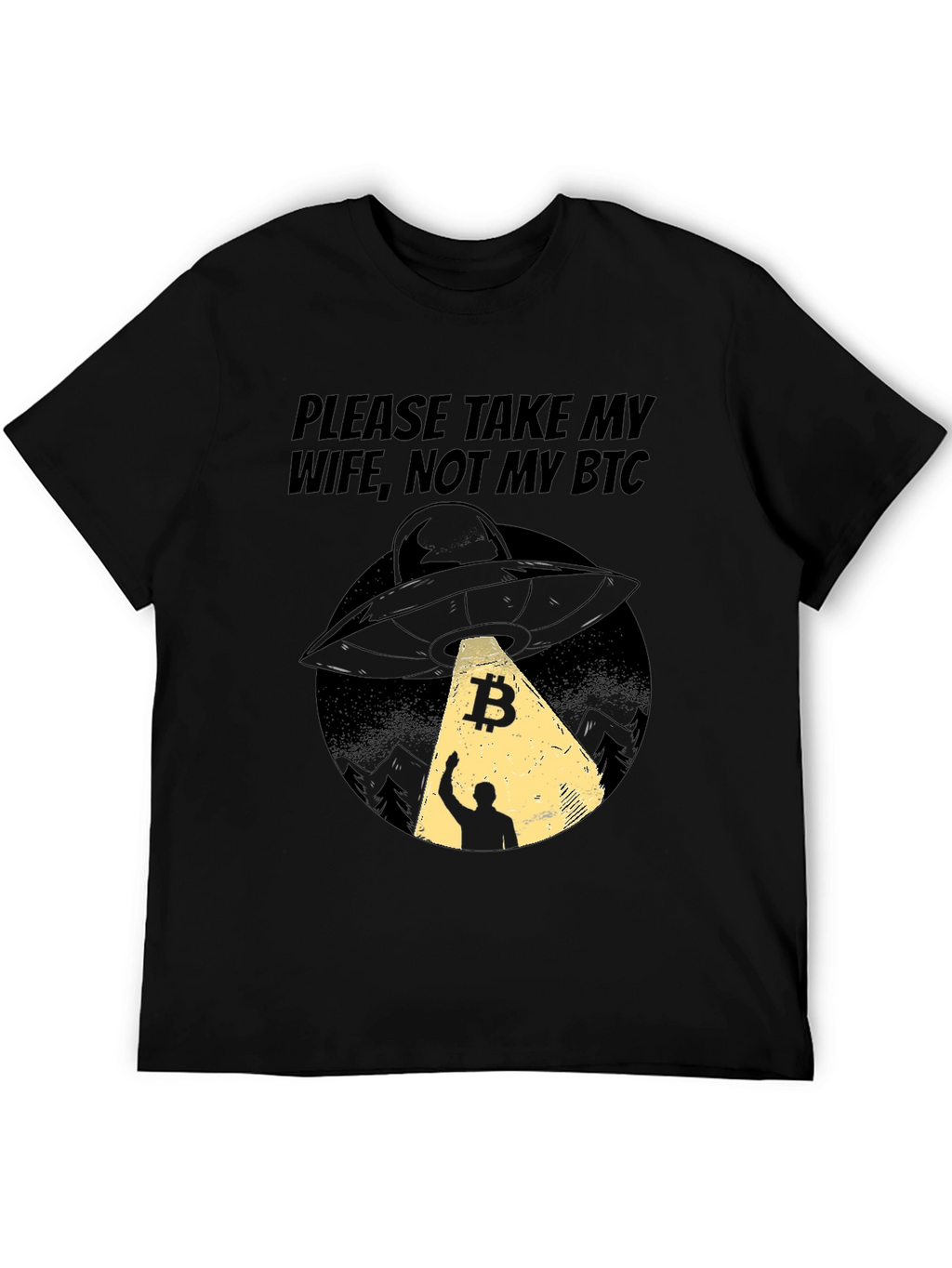 Bitcoin UFO Abduction T-Shirt