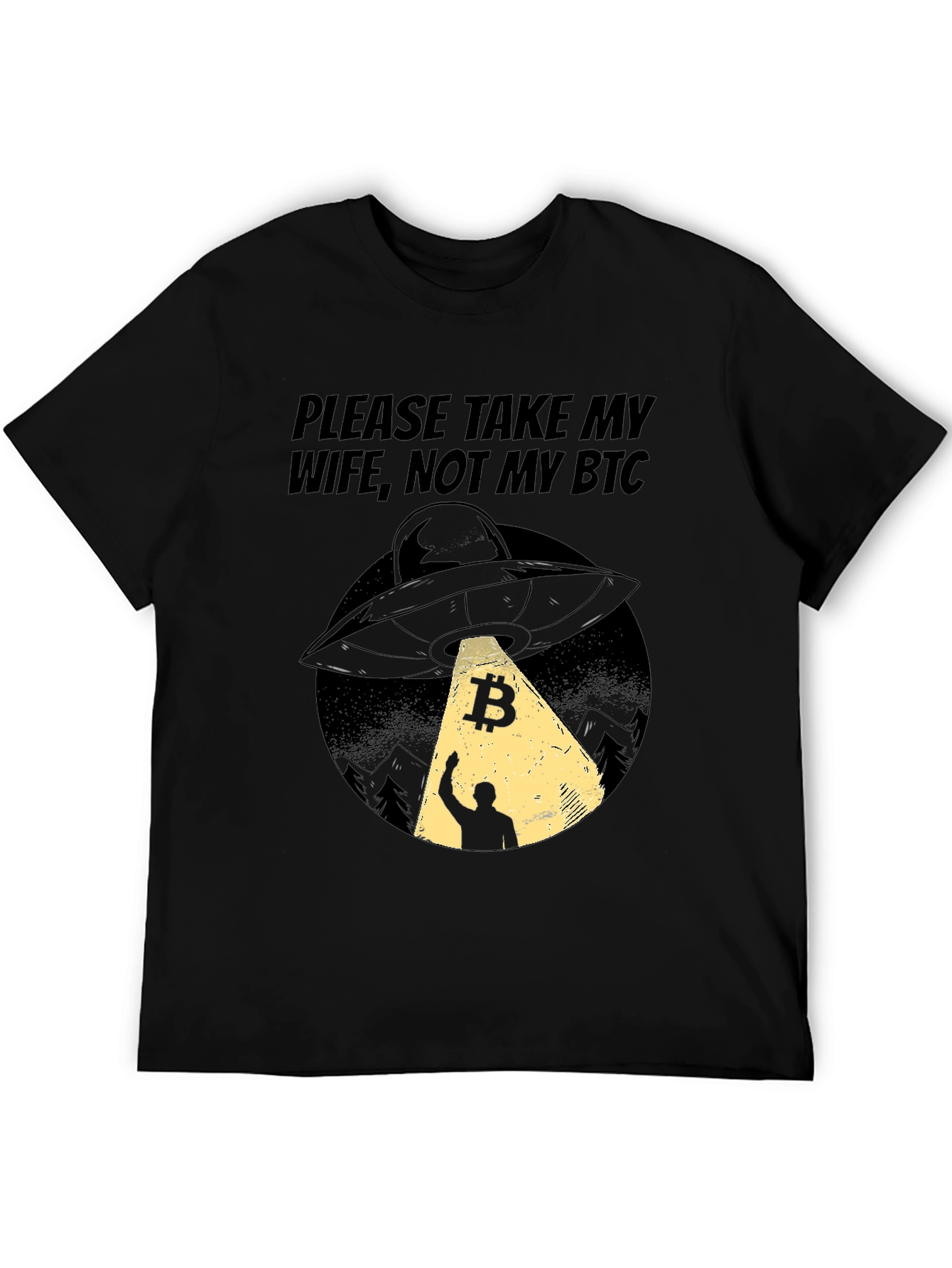 Bitcoin UFO Abduction T-Shirt