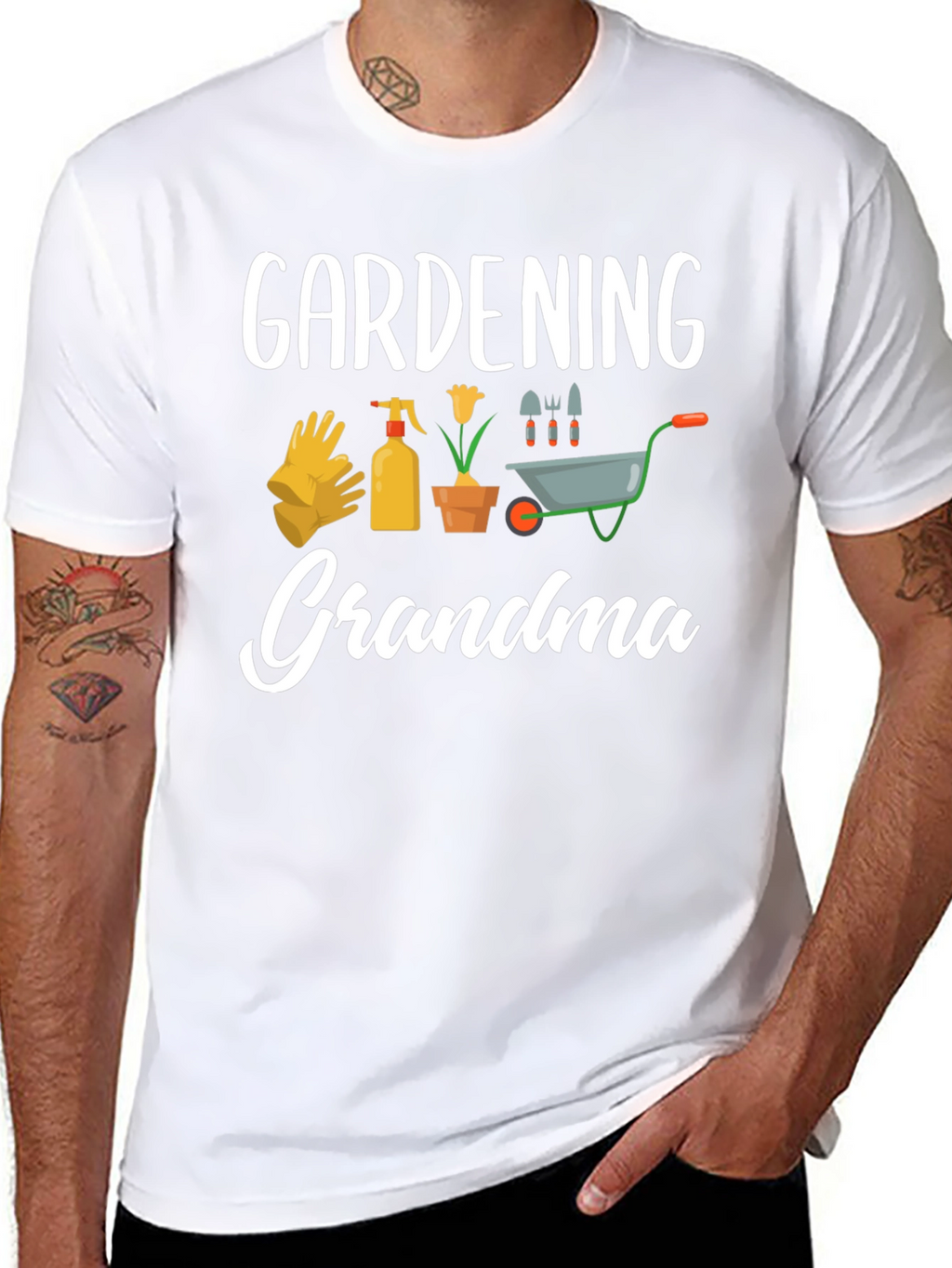 Gardening Grandma Graphic T-Shirt - Gardener Gift