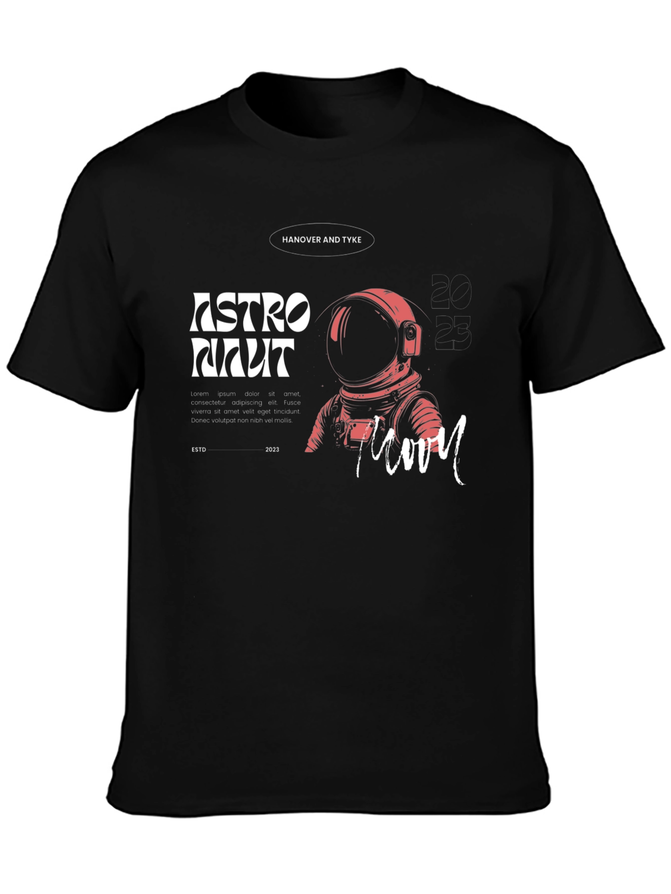 Astronaut Graphic Tee - Hanover and Tyke -  Moon Design