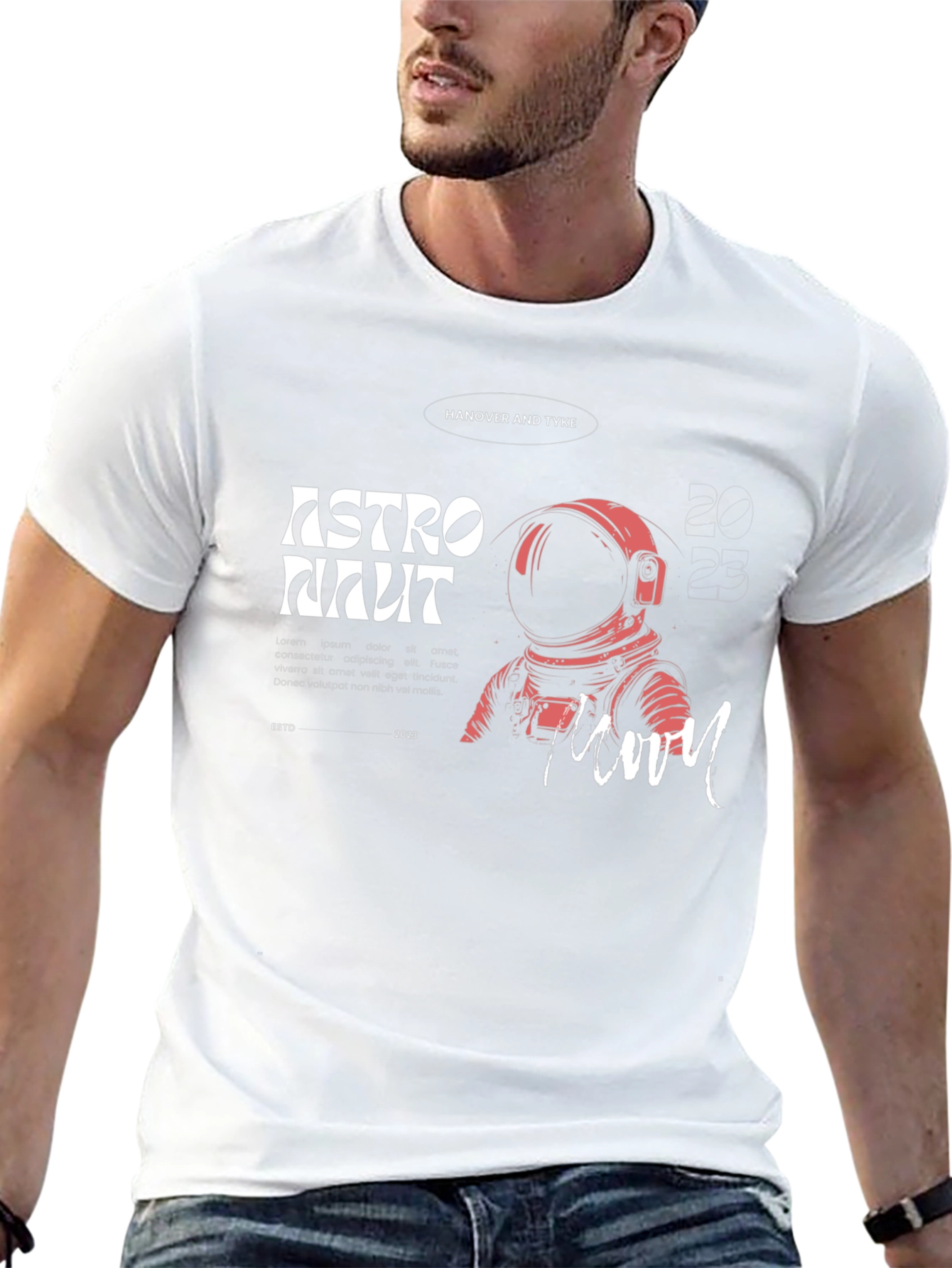 Astronaut Graphic Tee - Hanover and Tyke -  Moon Design
