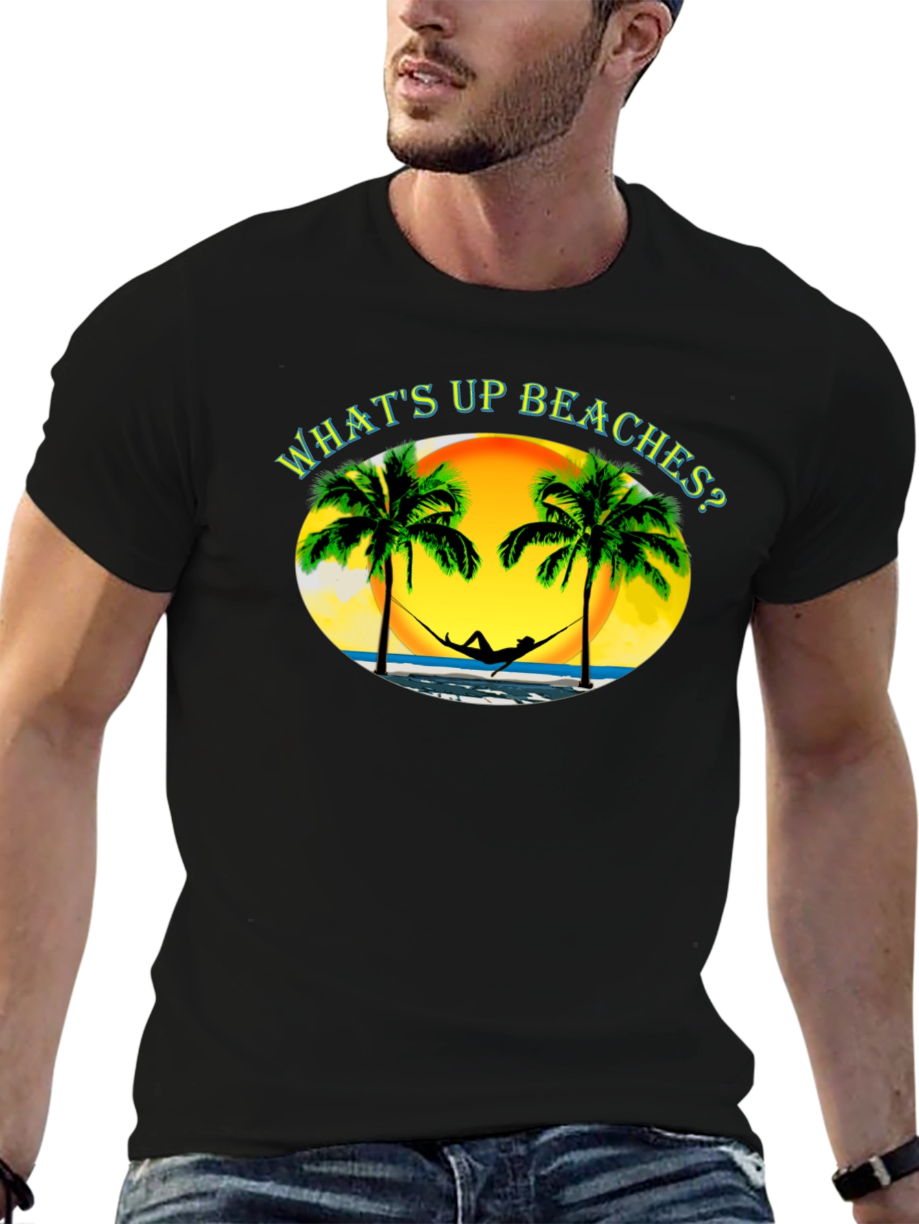 Whats Up Beaches? T-Shirt - Tropical Getaway