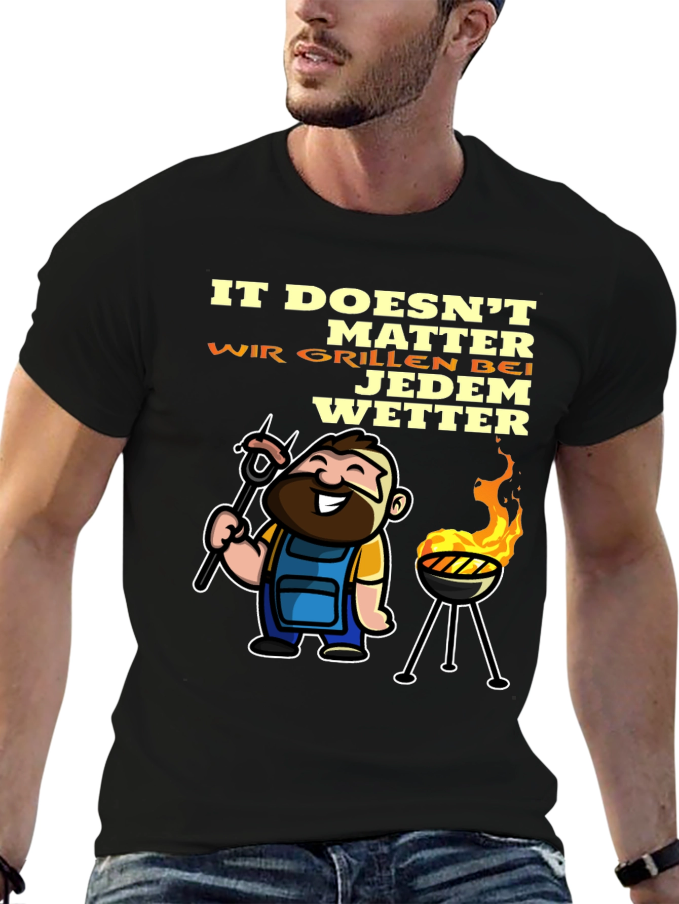Grilling Humor T-Shirt - It Doesnt Matter BBQ in Any Weather!