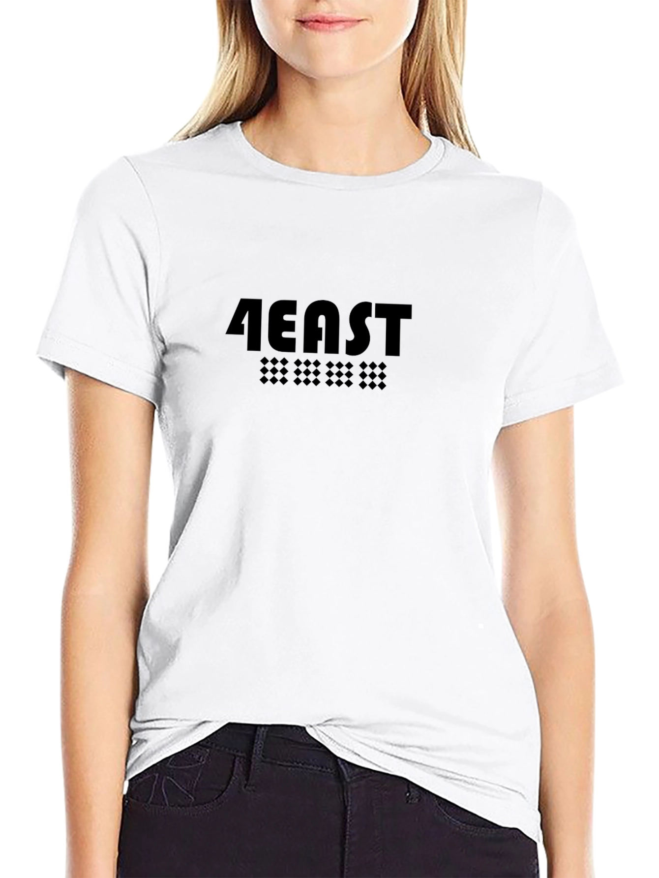4EAST Black Graphic Tee - Street Style