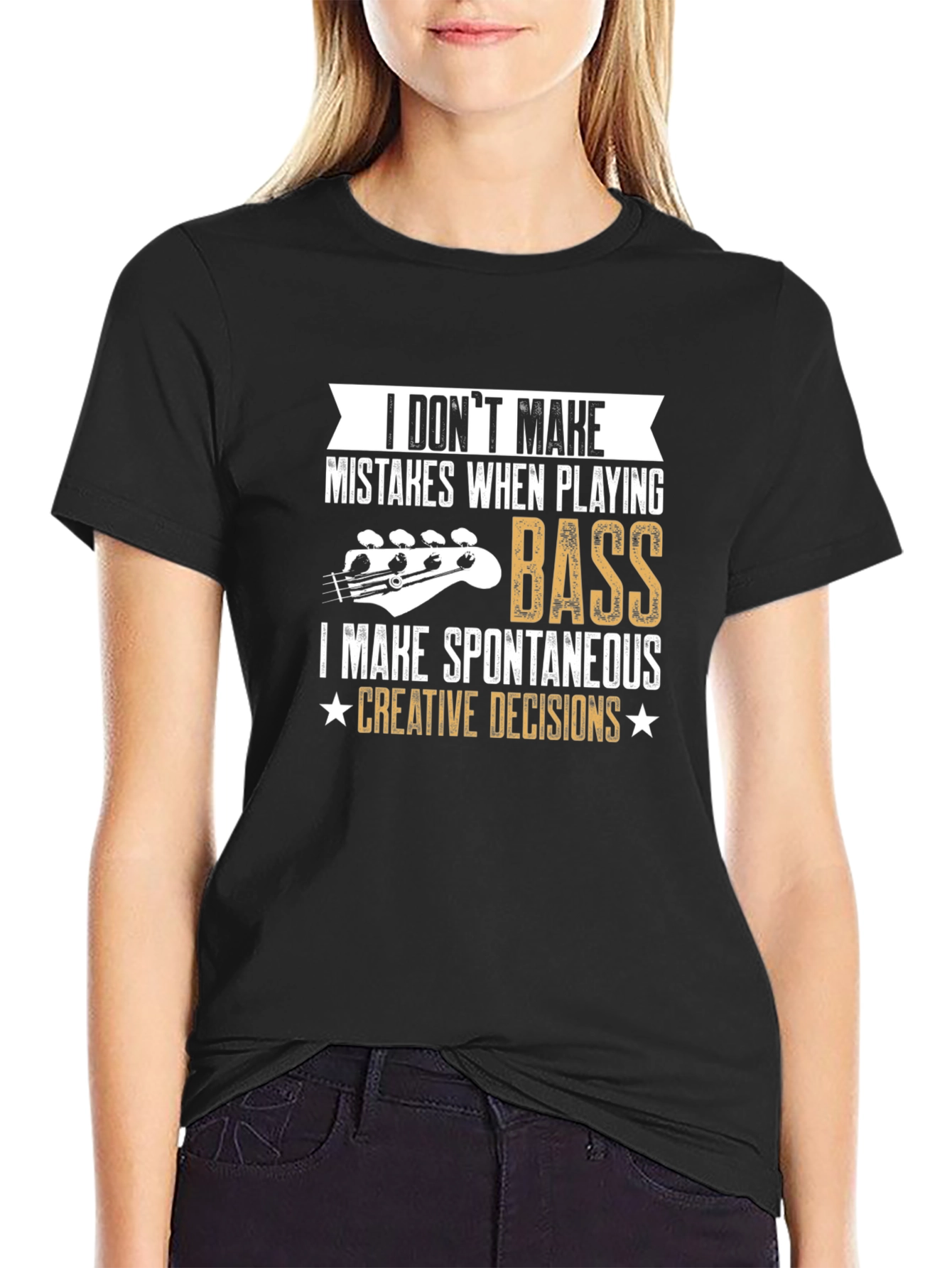 Bass Player Creative Decisions Graphic T-Shirt