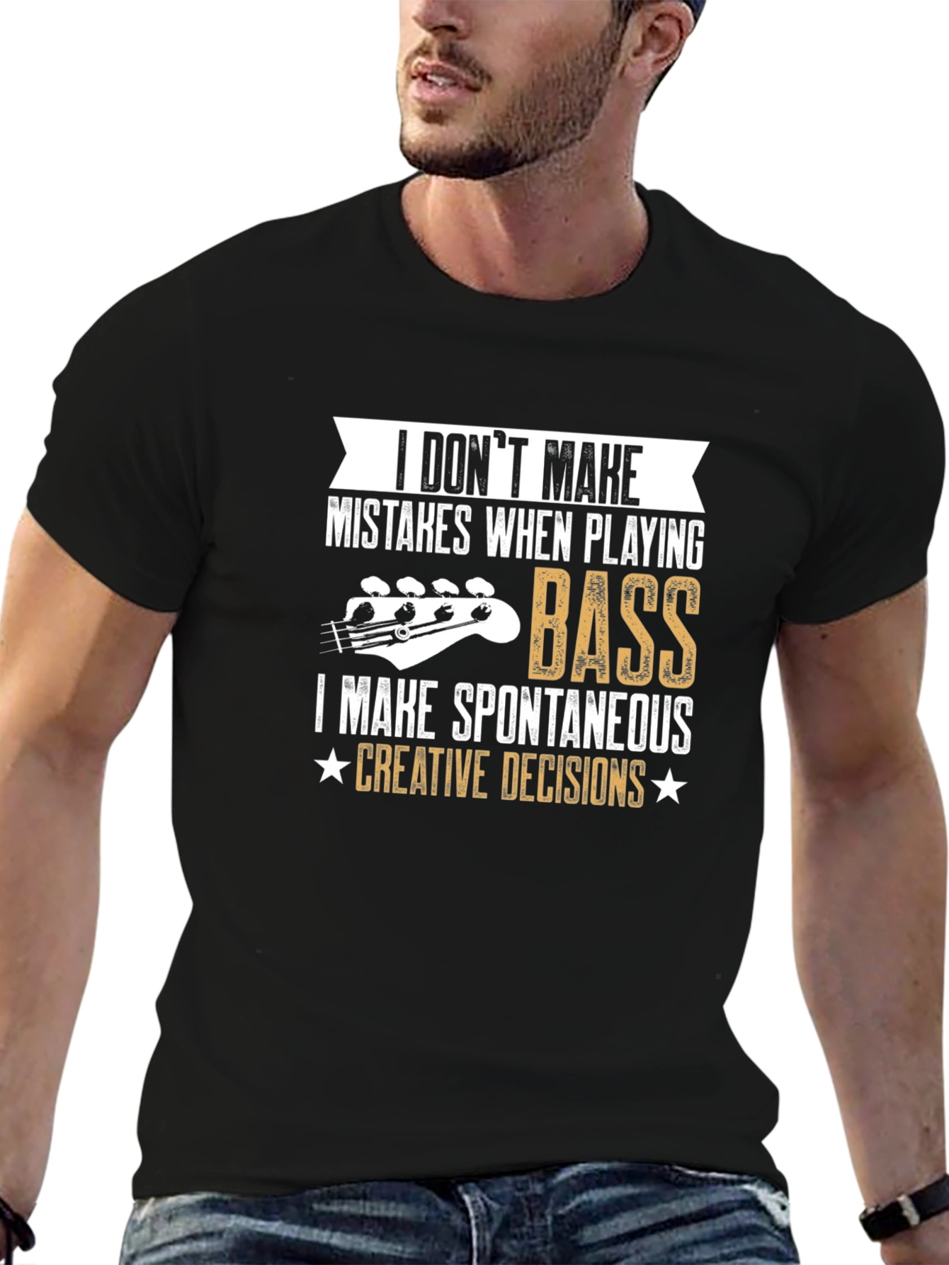 Bass Player Creative Decisions Graphic T-Shirt