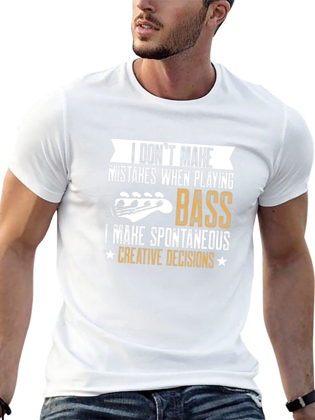 Bass Player Creative Decisions Graphic T-Shirt
