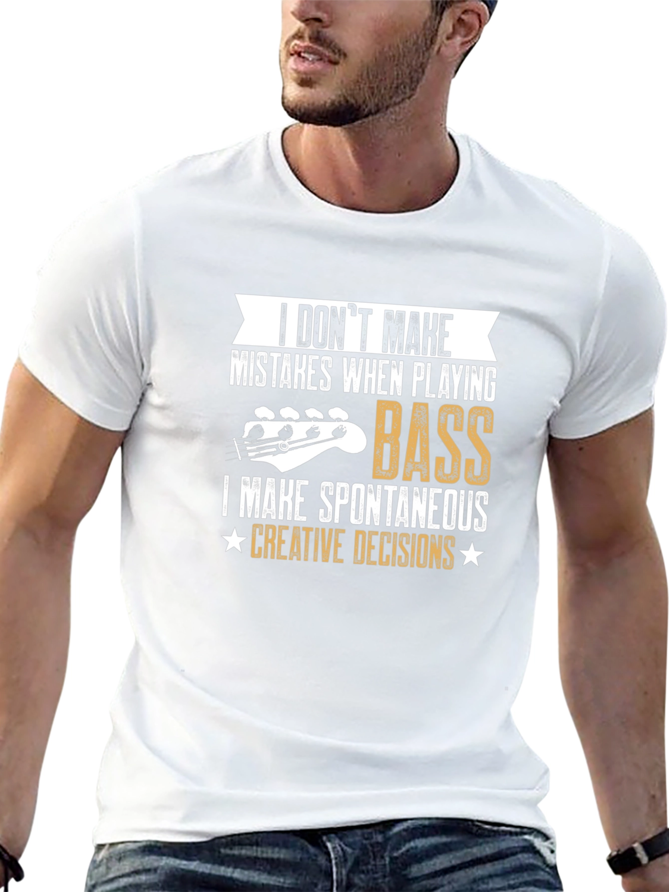 Bass Player Creative Decisions Graphic T-Shirt