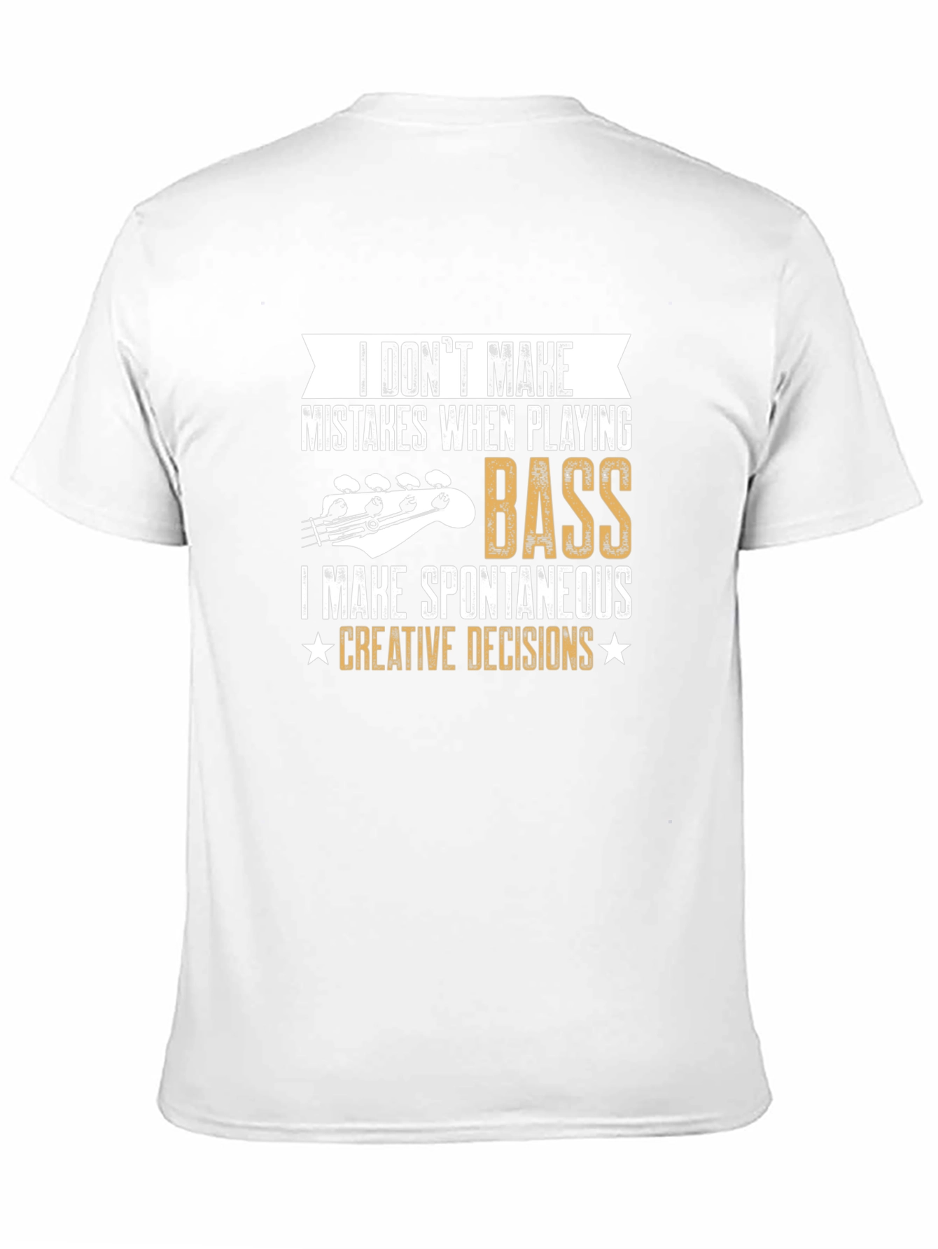 Bass Player Creative Decisions Graphic T-Shirt