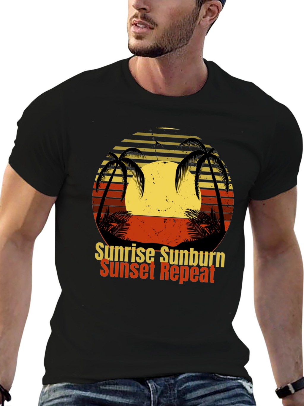 Sunrise Sunburn Sunset Repeat T-Shirt