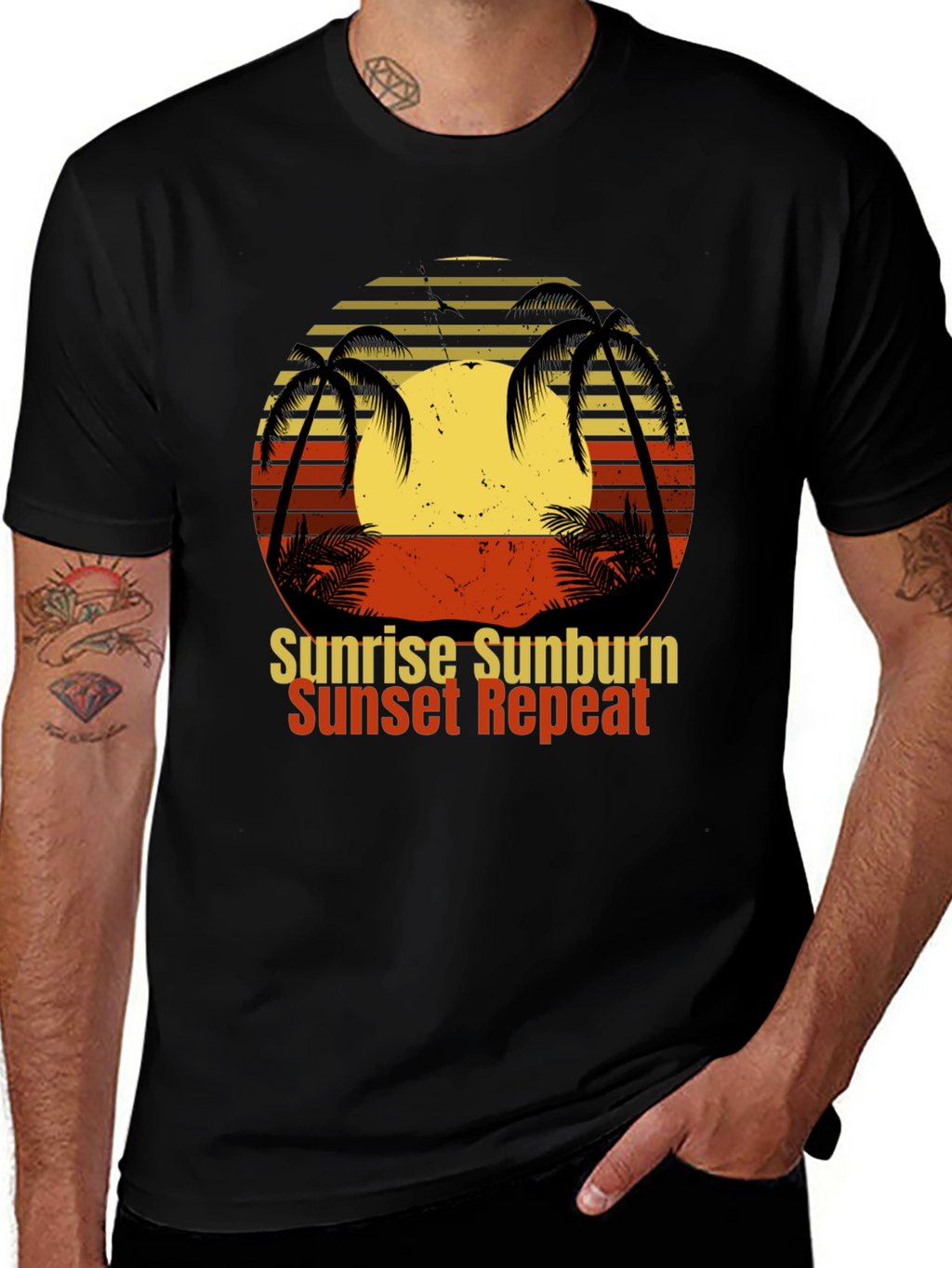 Sunrise Sunburn Sunset Repeat T-Shirt