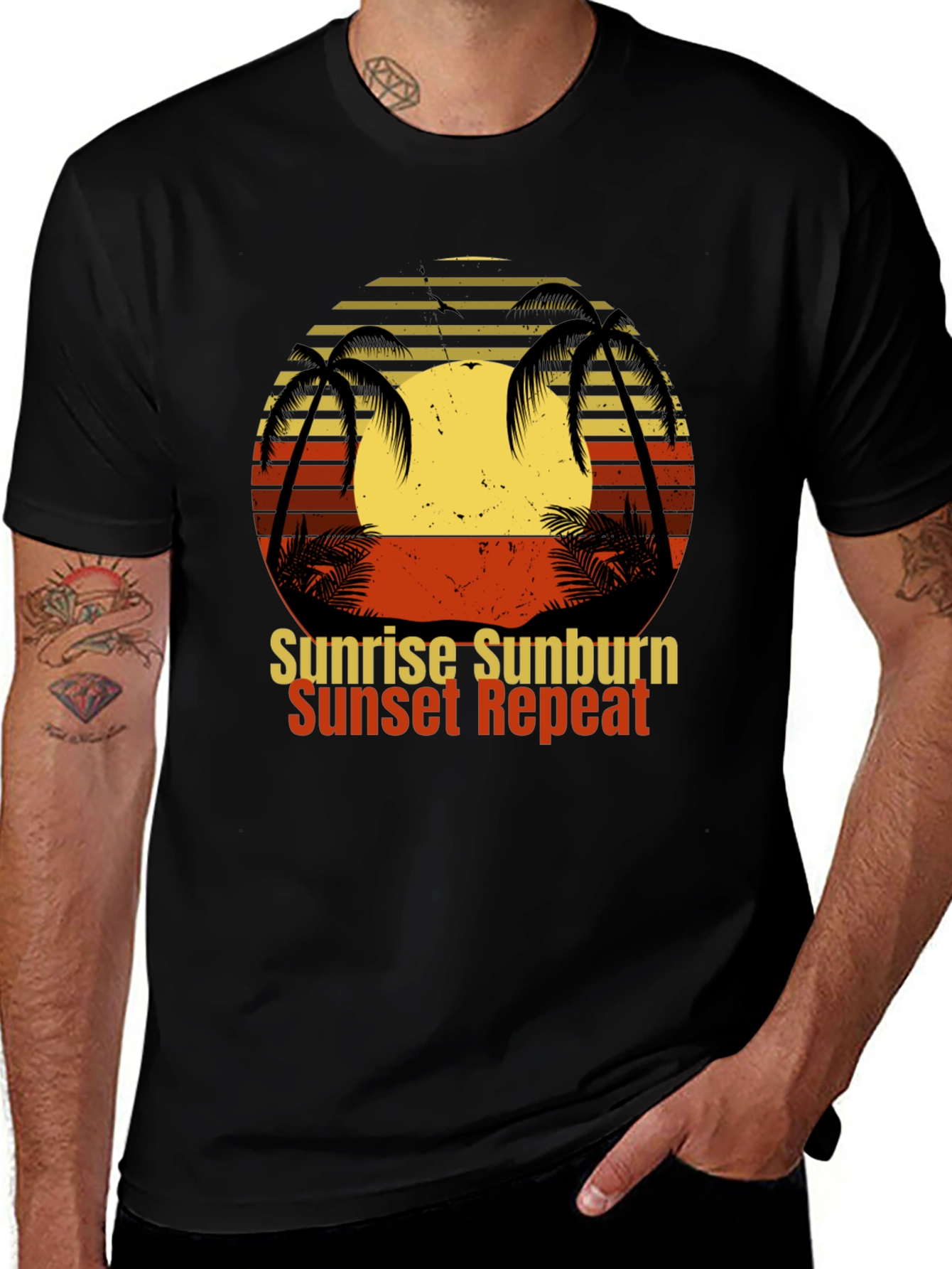 Sunrise Sunburn Sunset Repeat T-Shirt