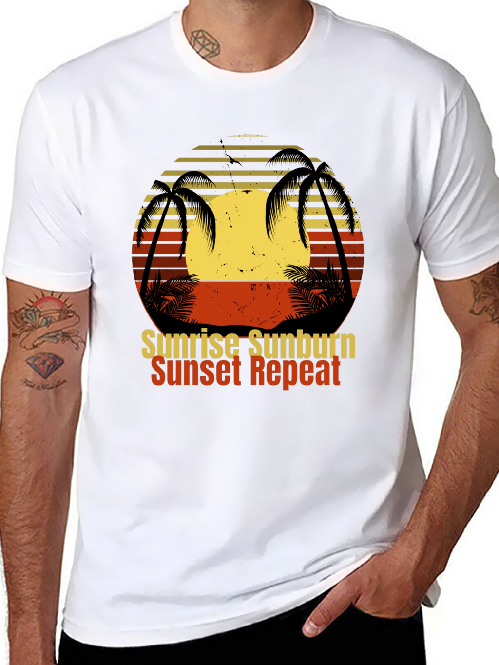 Sunrise Sunburn Sunset Repeat T-Shirt