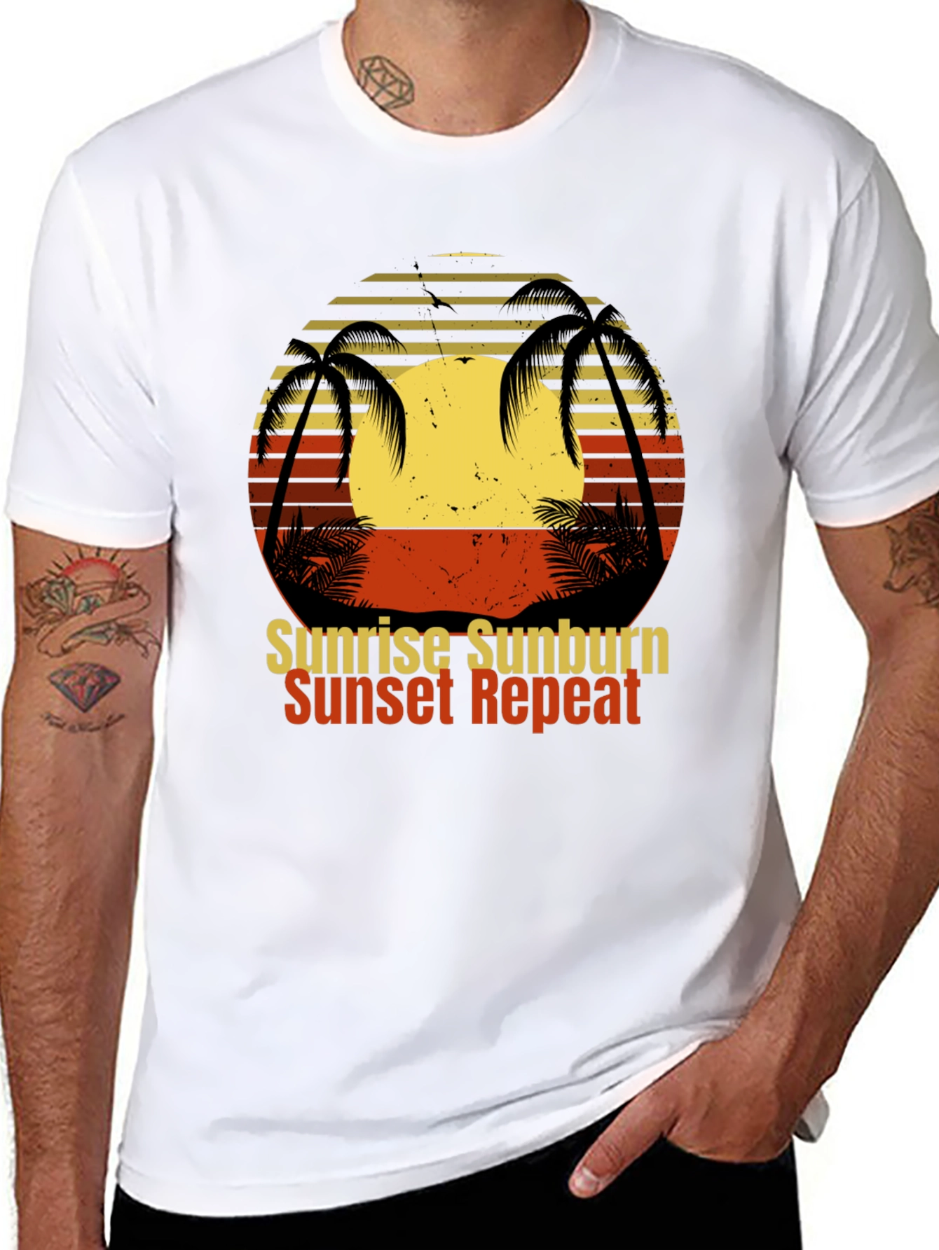 Sunrise Sunburn Sunset Repeat T-Shirt