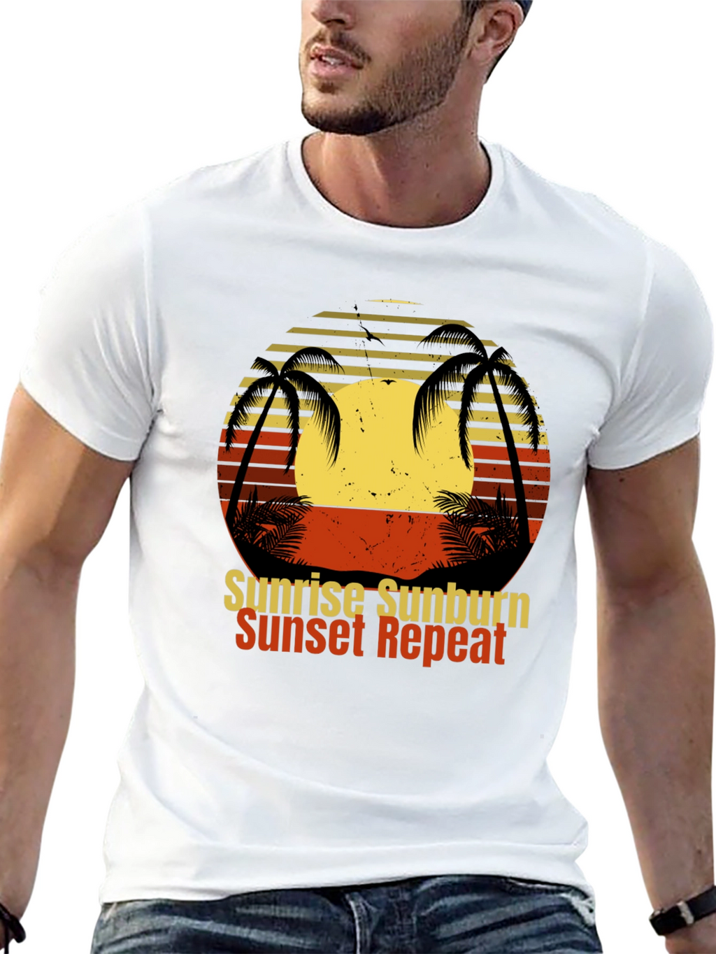 Sunrise Sunburn Sunset Repeat T-Shirt