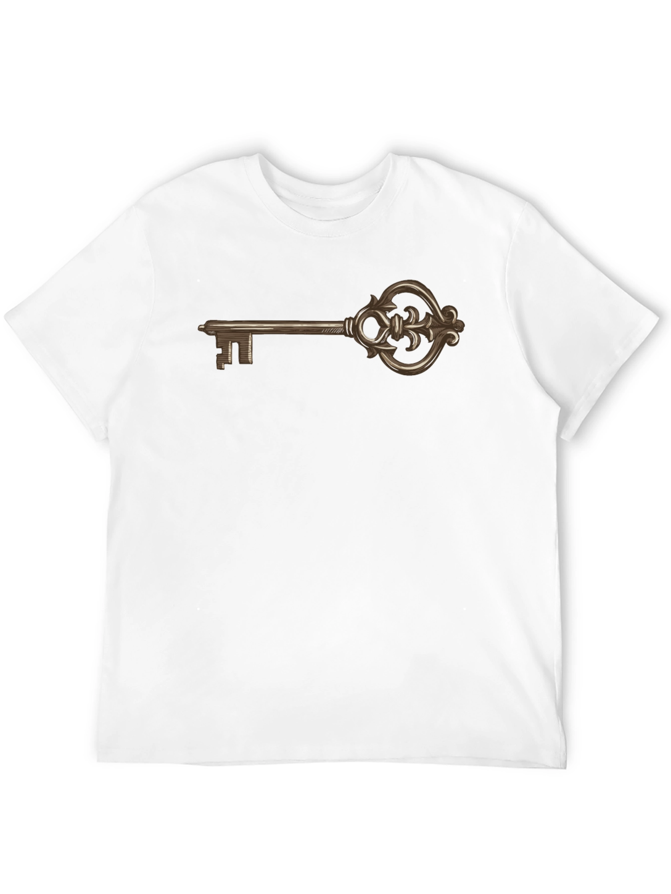 Vintage Key Graphic T-Shirt - Classic Style