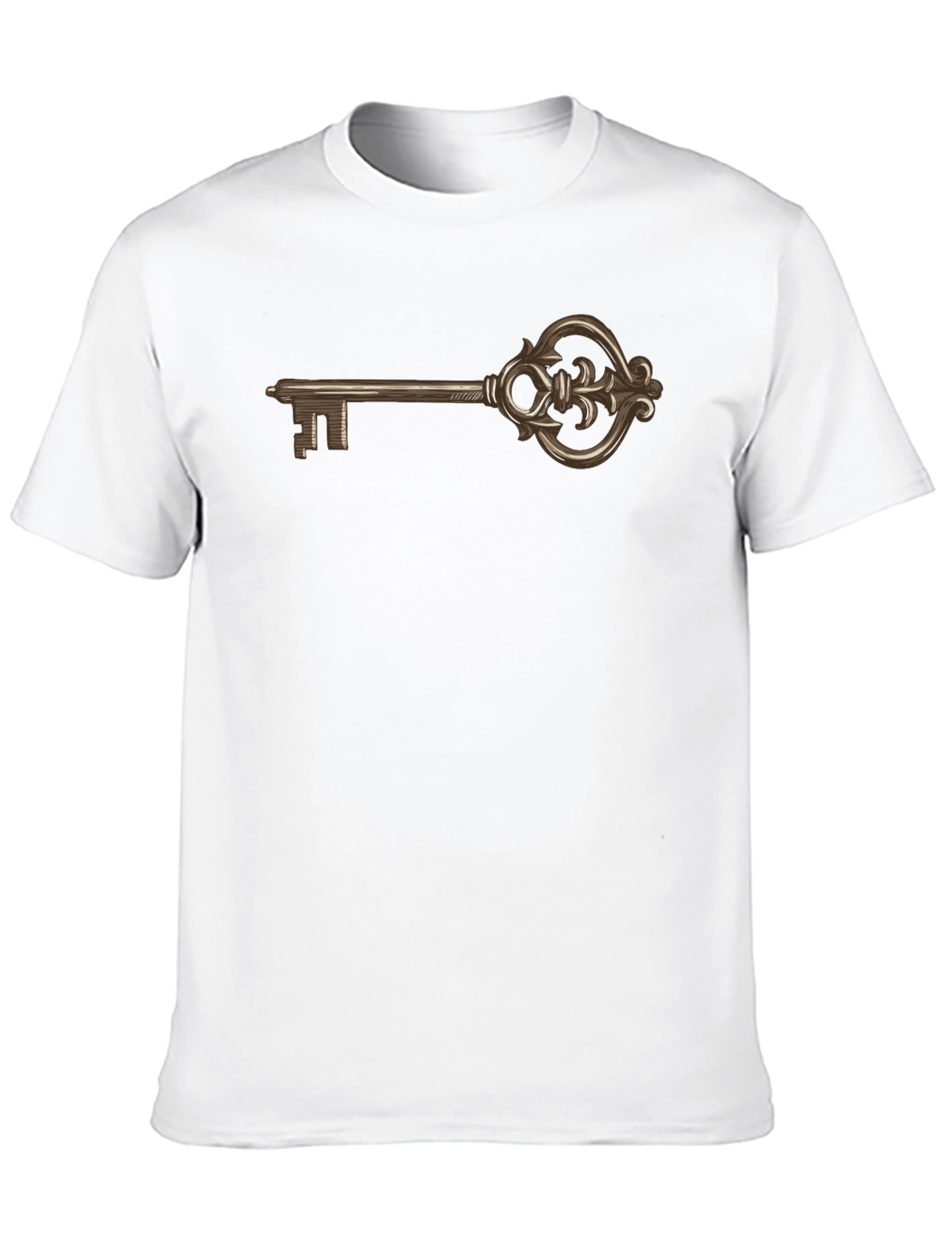 Vintage Key Graphic T-Shirt - Classic Style