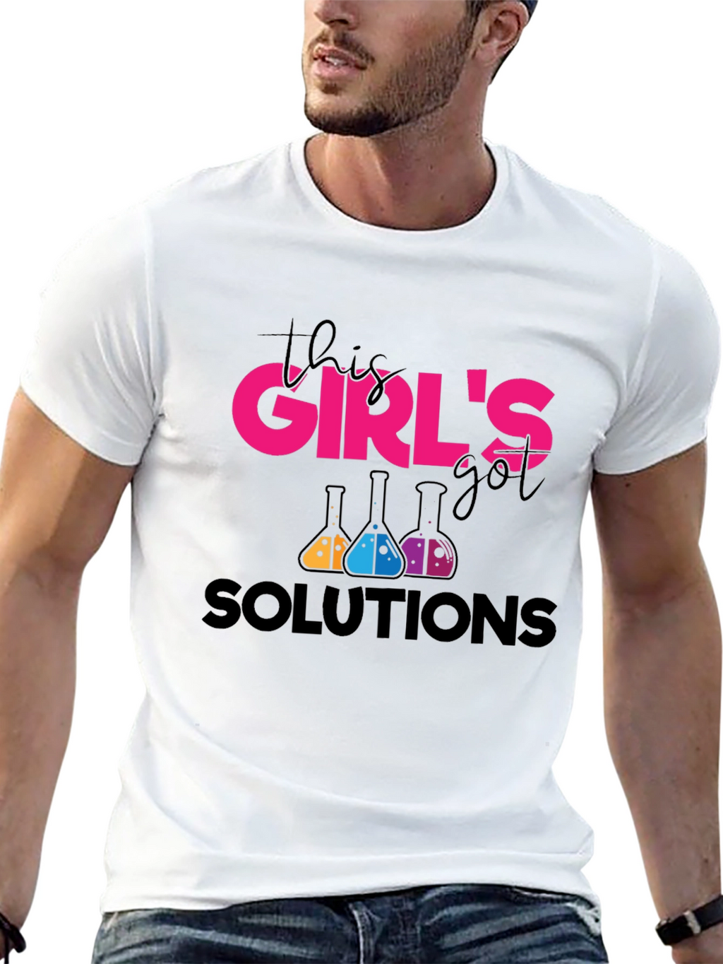 This Girls Got Solutions Black T-Shirt