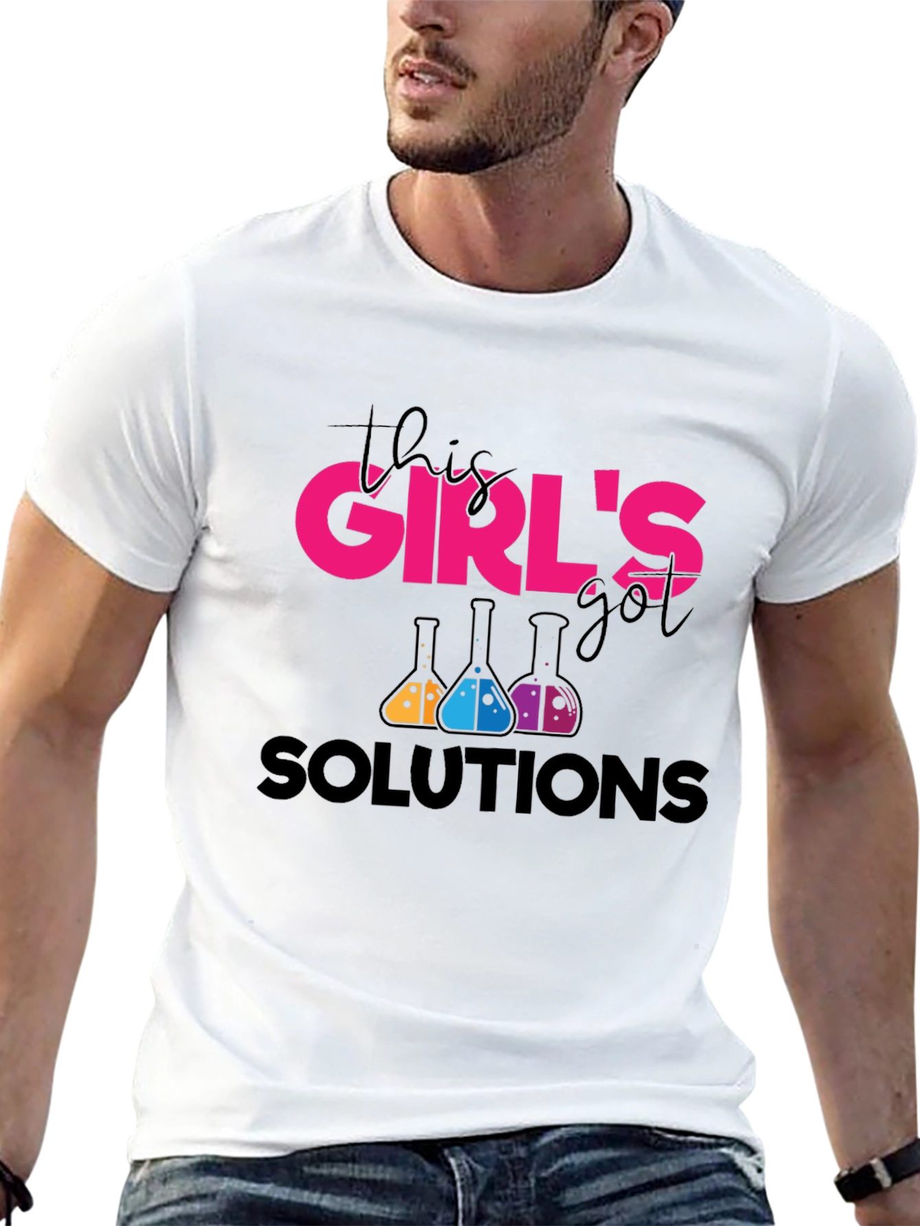 This Girls Got Solutions Black T-Shirt