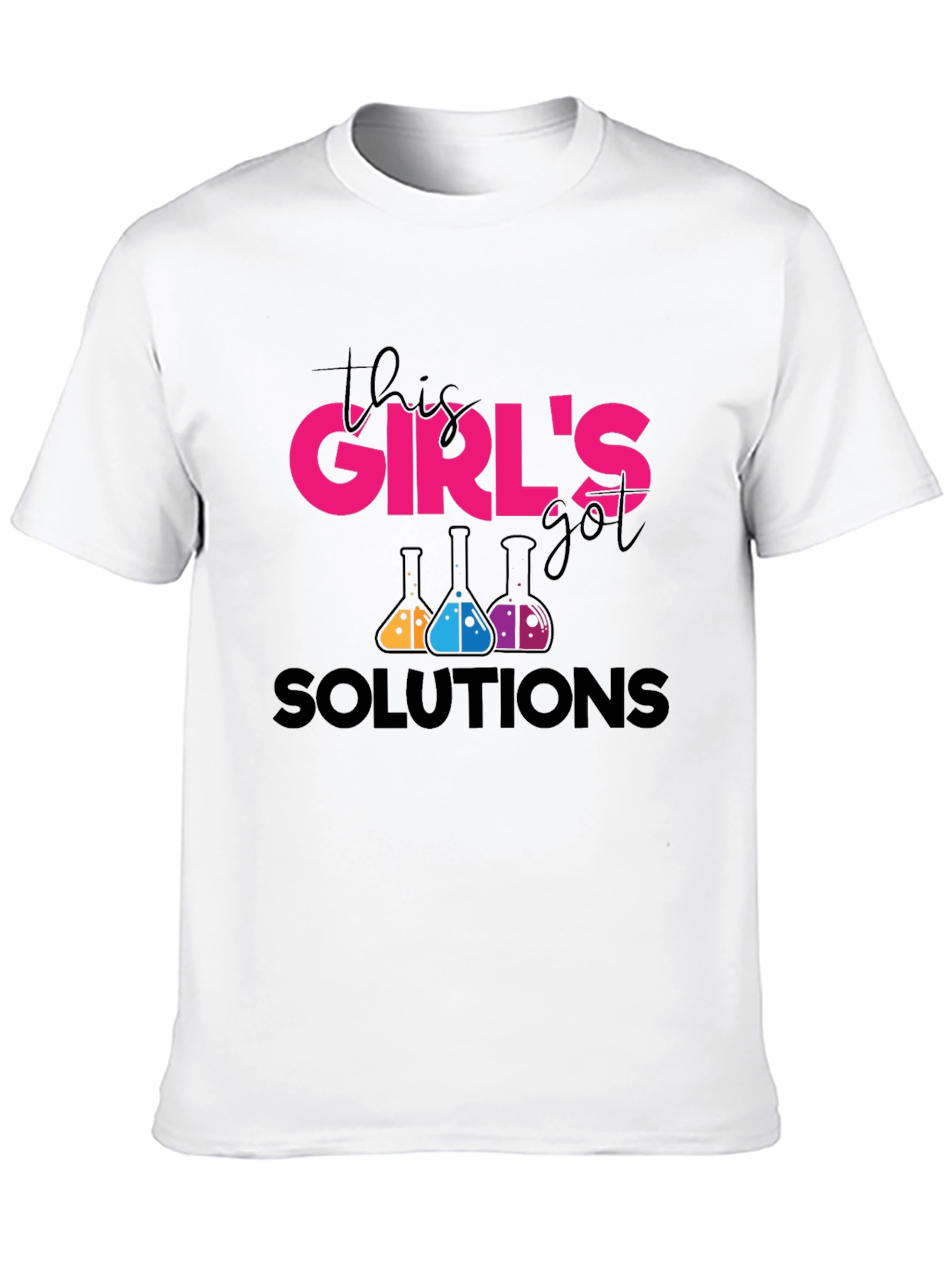 This Girls Got Solutions Black T-Shirt