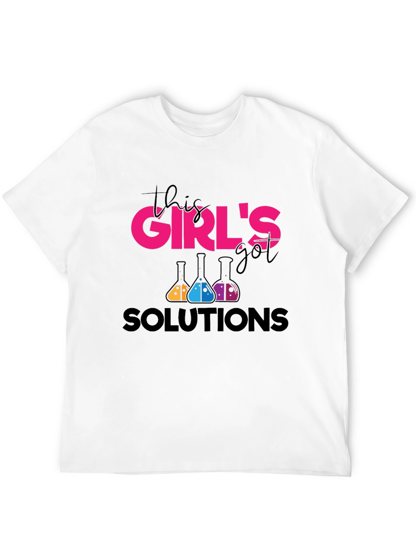This Girls Got Solutions Black T-Shirt
