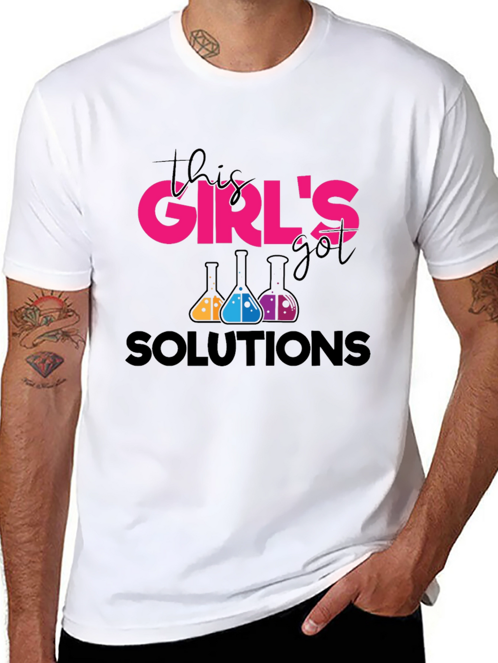 This Girls Got Solutions Black T-Shirt