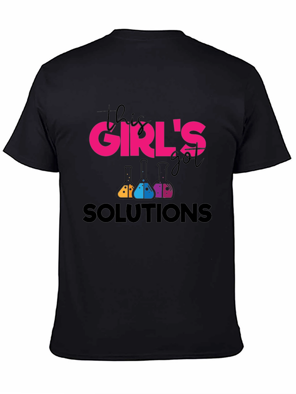 This Girls Got Solutions Black T-Shirt
