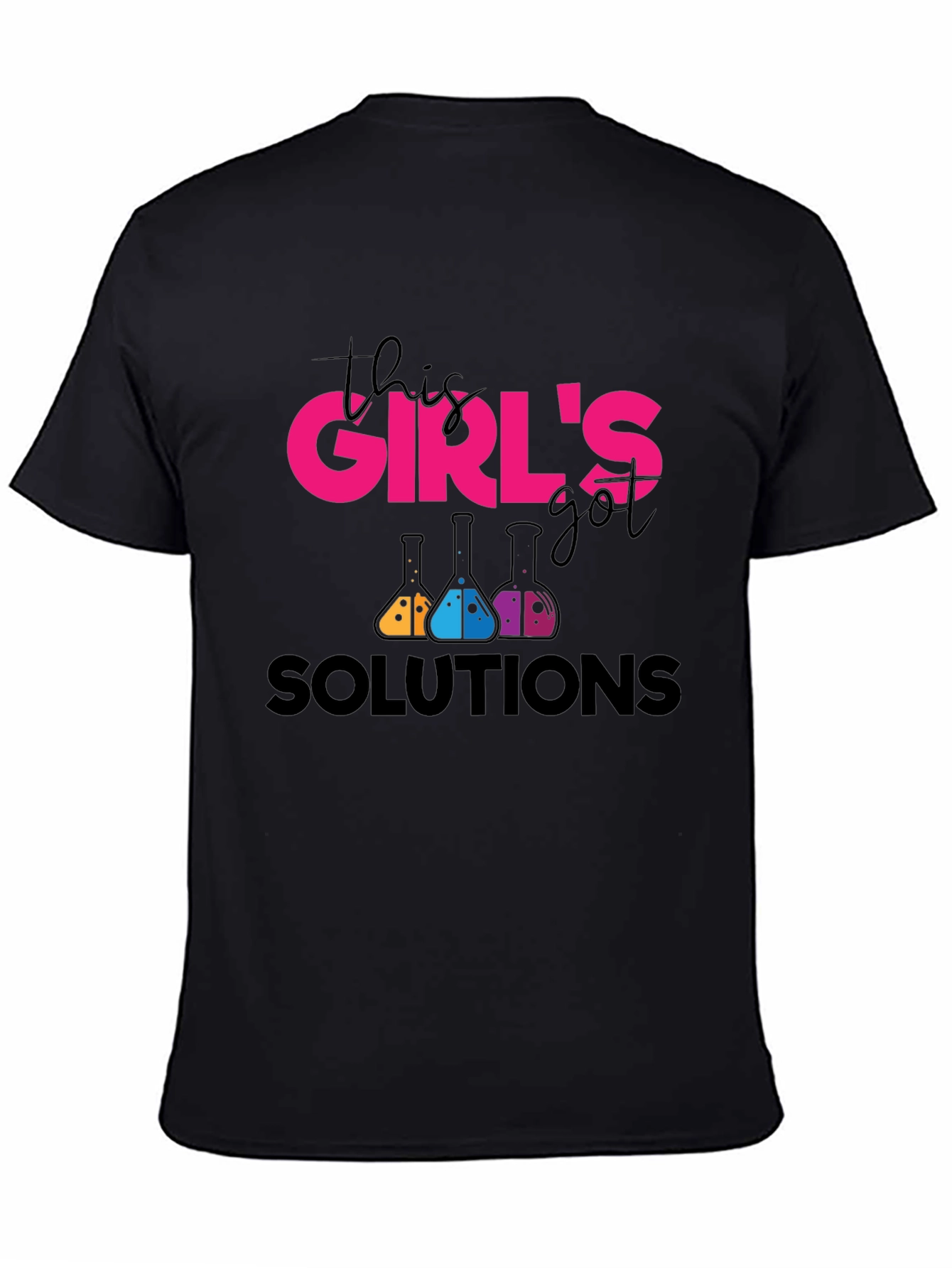 This Girls Got Solutions Black T-Shirt