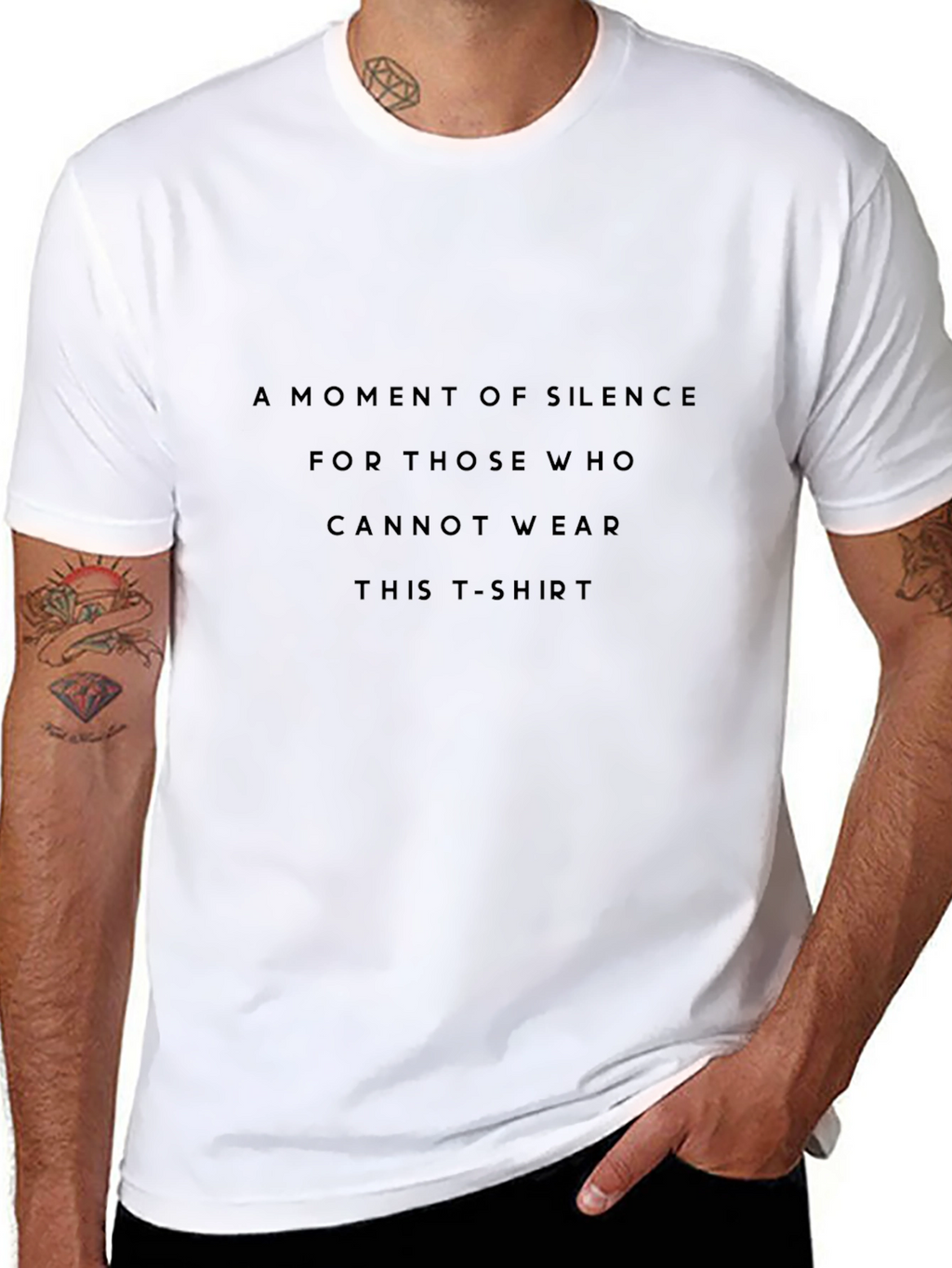 A Moment of Silence T-Shirt - Bold Statement Tee