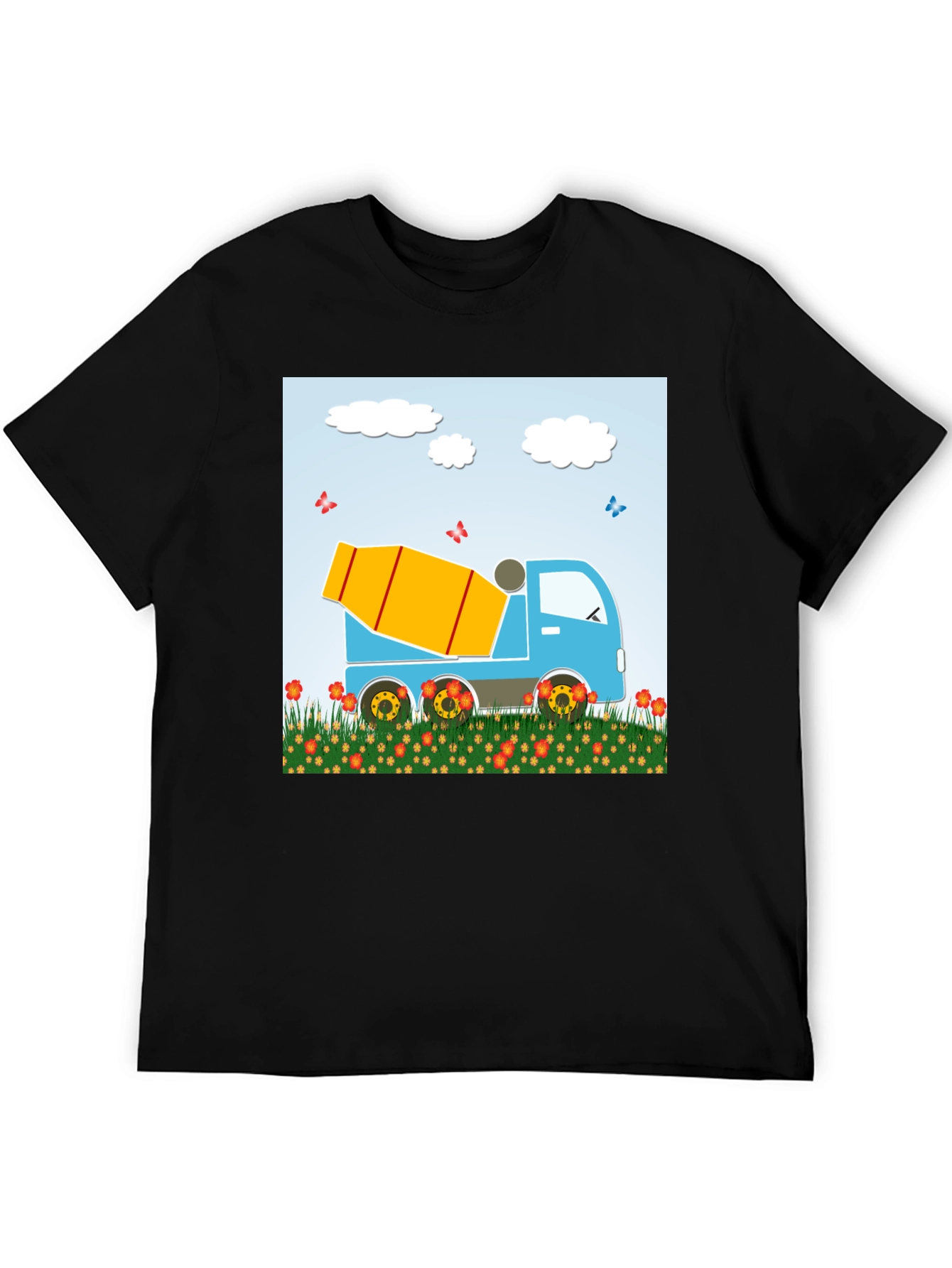 Cement Mixer Truck Graphic Tee