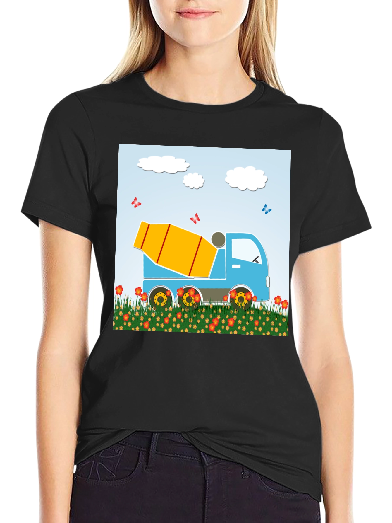 Cement Mixer Truck Graphic Tee
