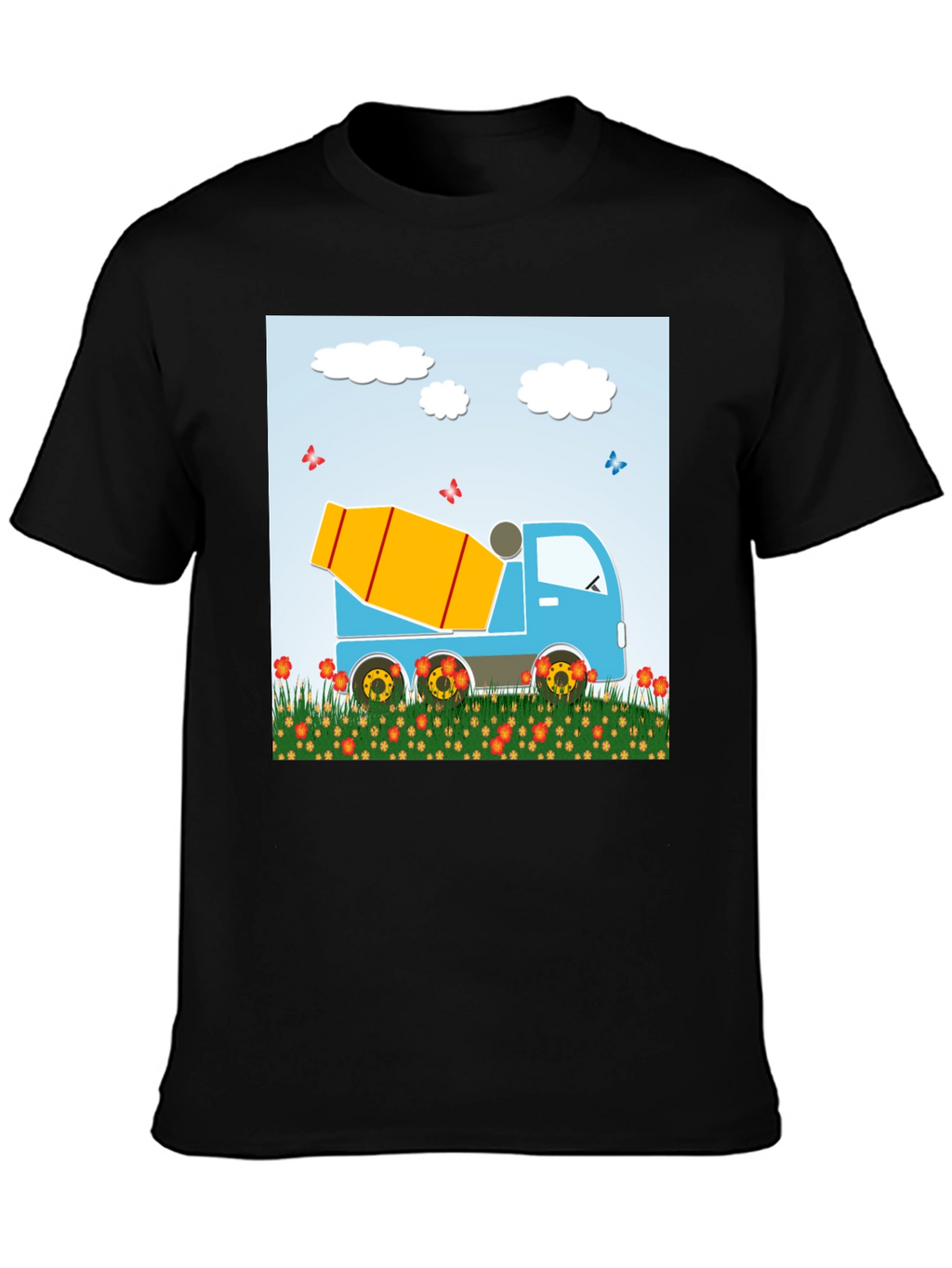 Cement Mixer Truck Graphic Tee