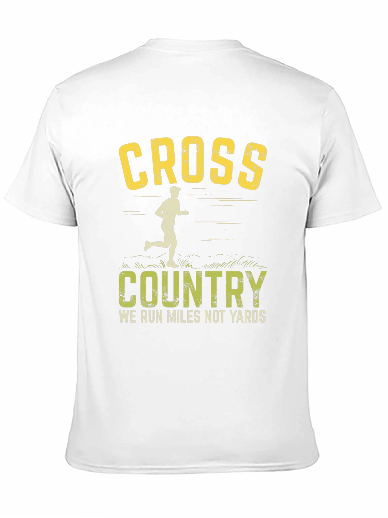 Cross Country Running T-Shirt - We Run Miles Not Yards