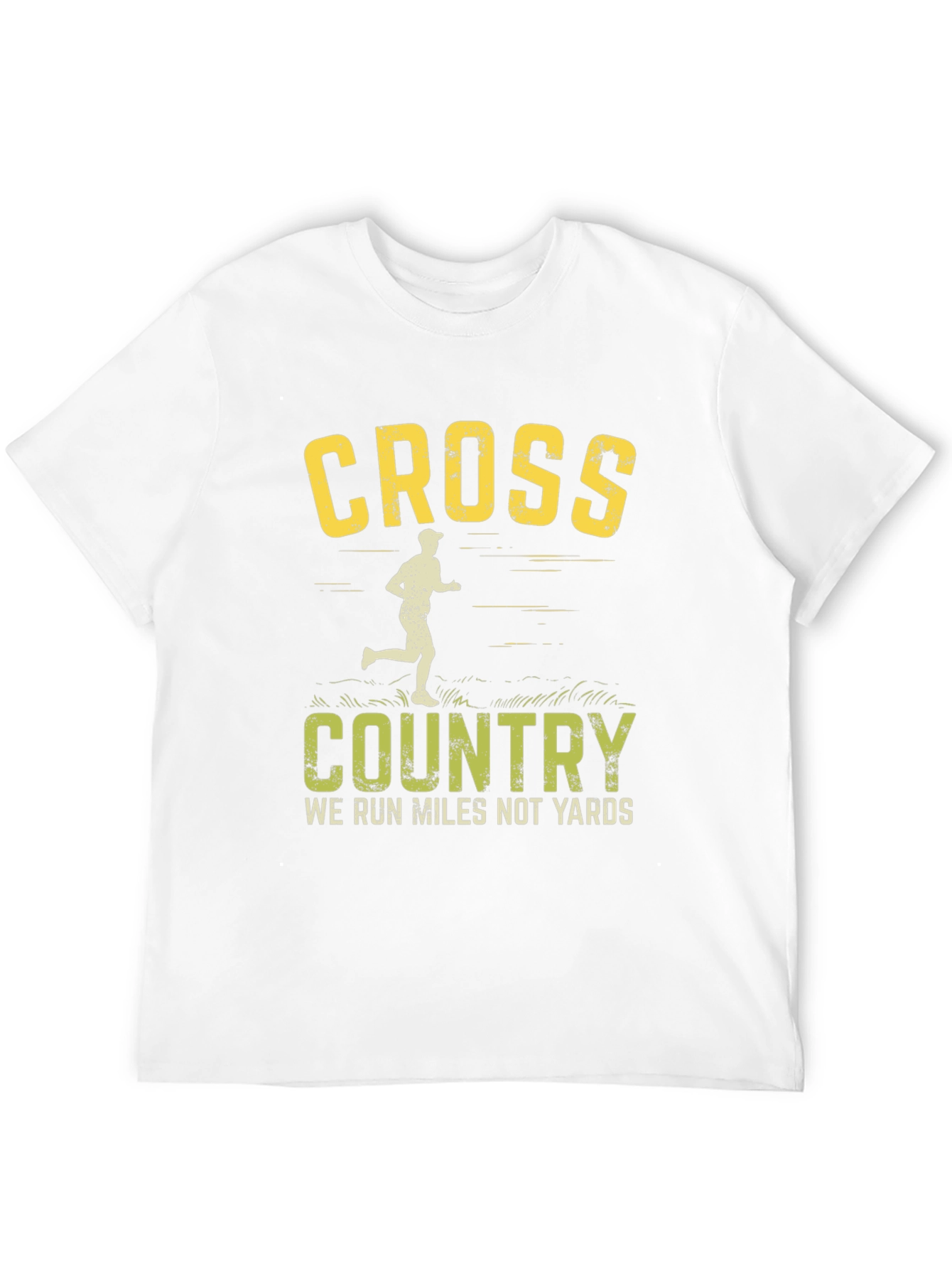 Cross Country Running T-Shirt - We Run Miles Not Yards