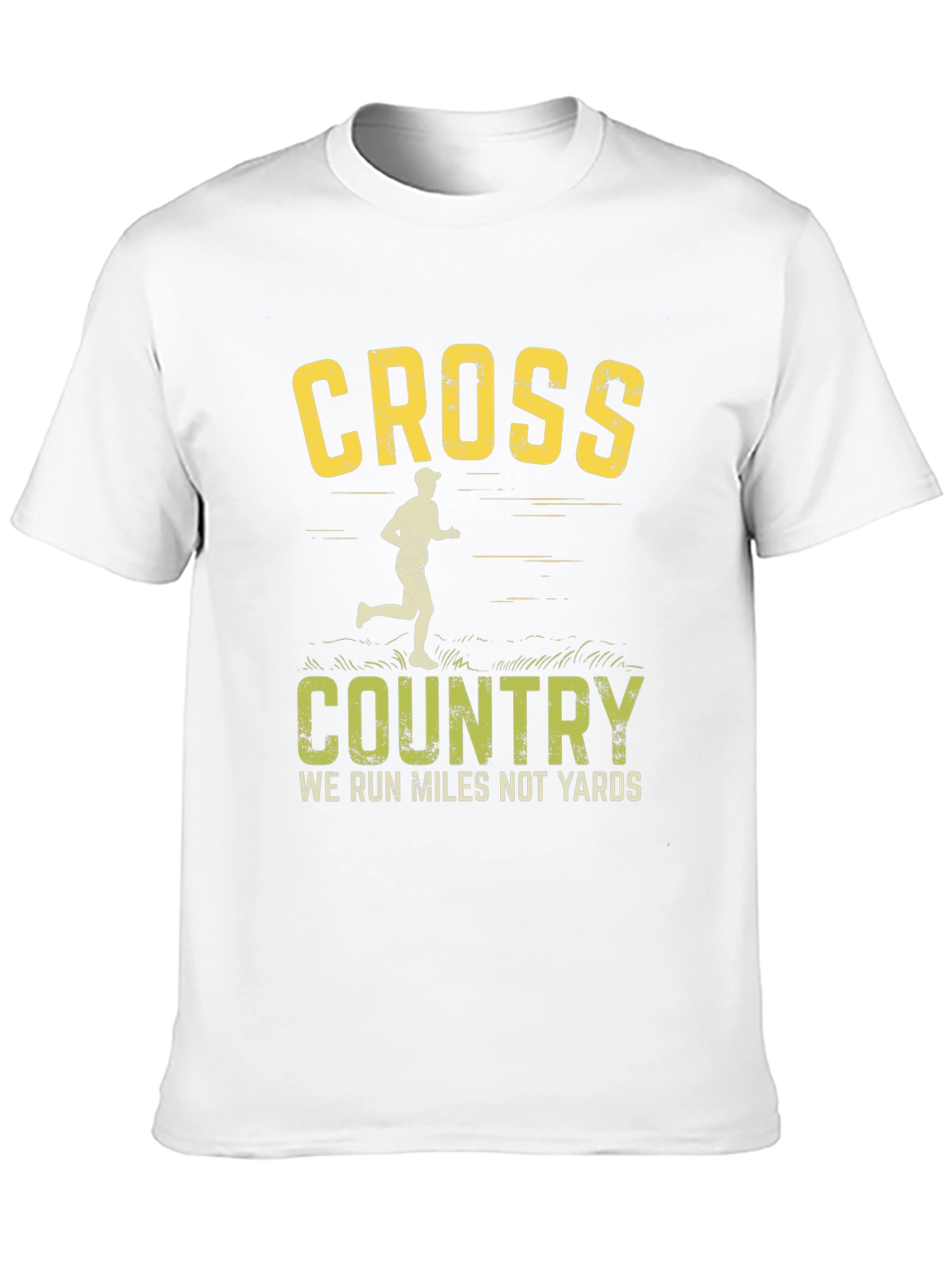 Cross Country Running T-Shirt - We Run Miles Not Yards