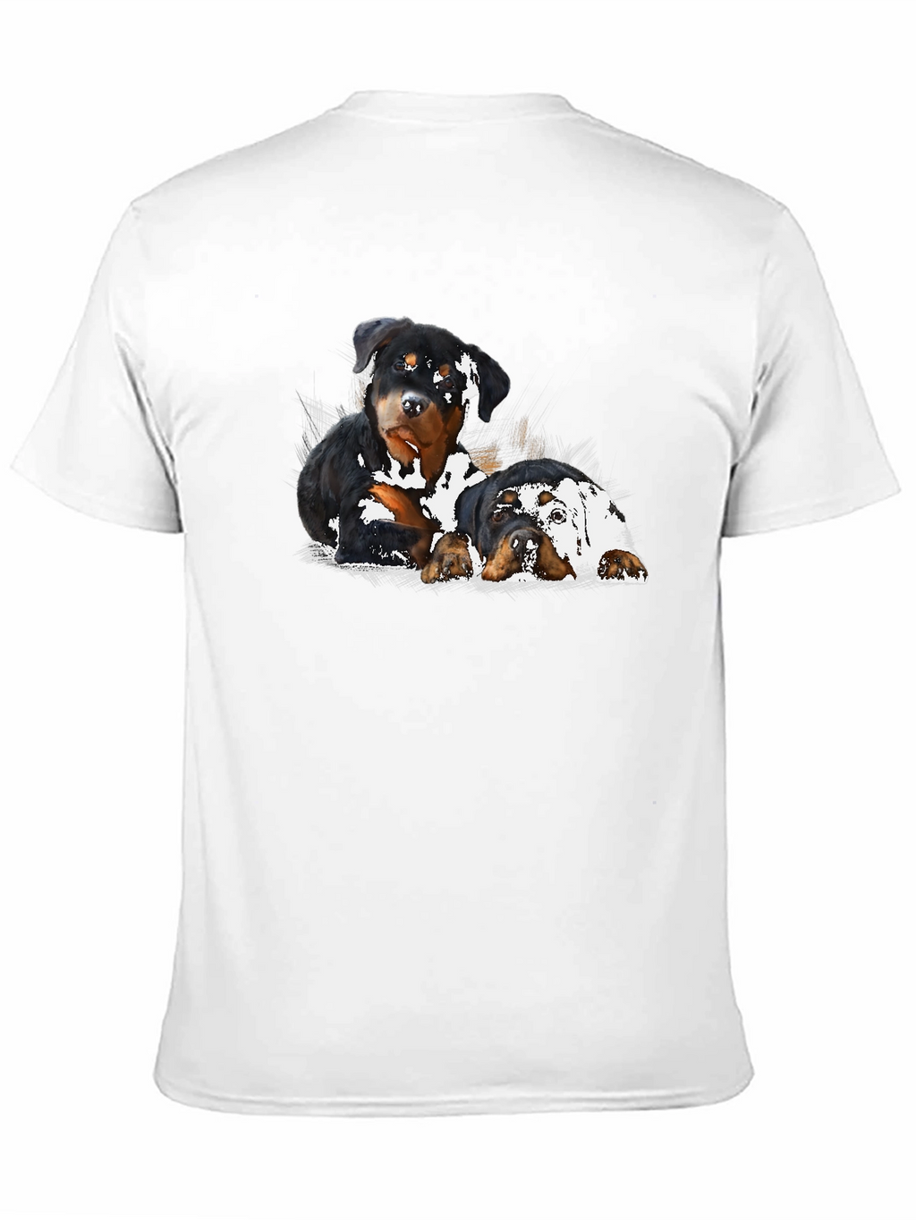 Rottweiler Puppies T-Shirt - Black Graphic Tee