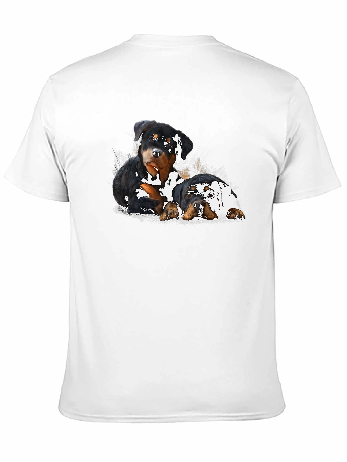 Rottweiler Puppies T-Shirt - Black Graphic Tee