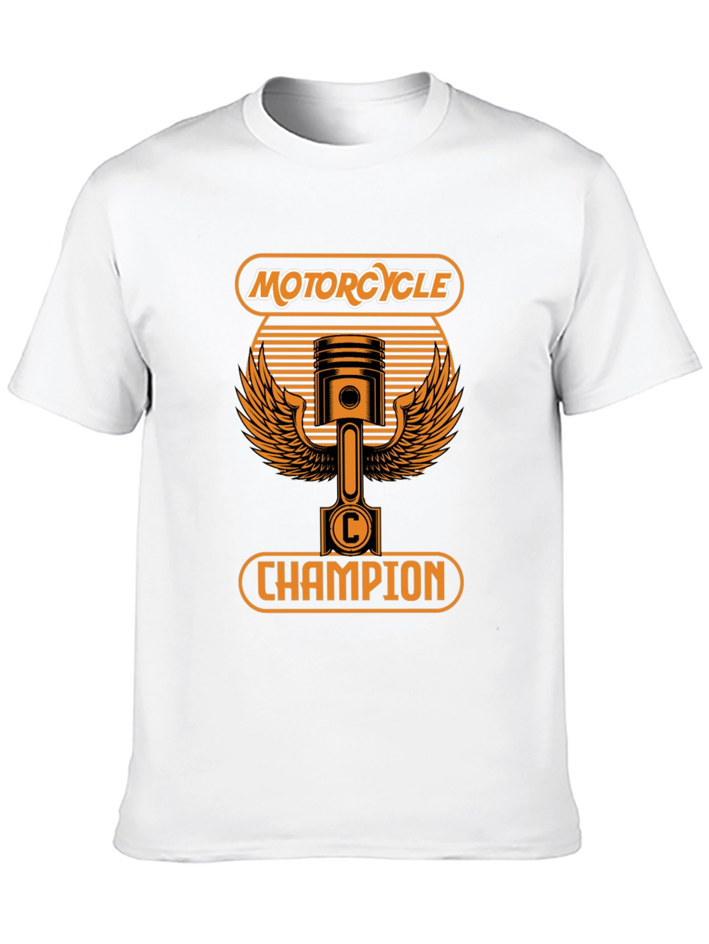 Motorcycle Champion Graphic T-Shirt - Black