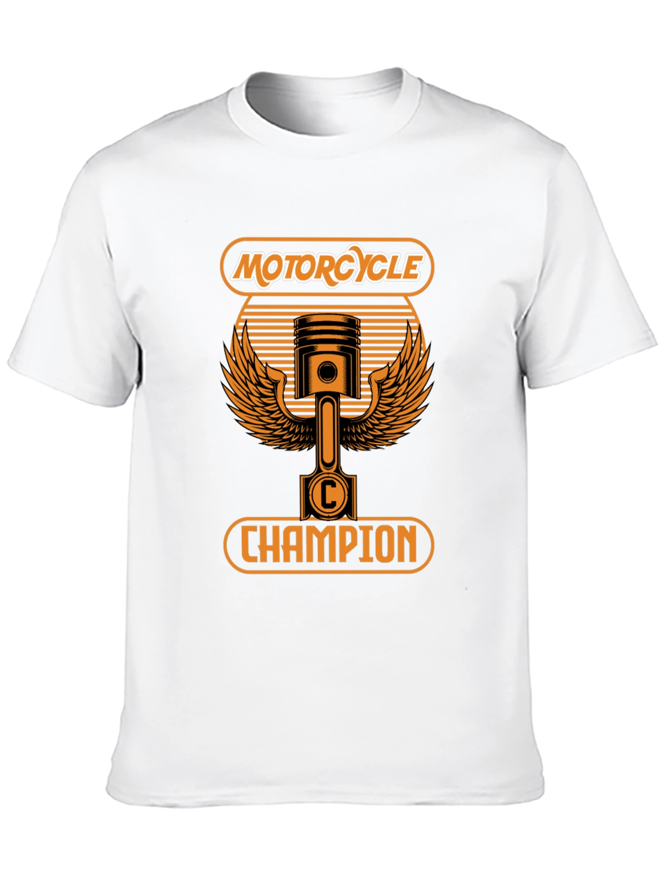 Motorcycle Champion Graphic T-Shirt - Black