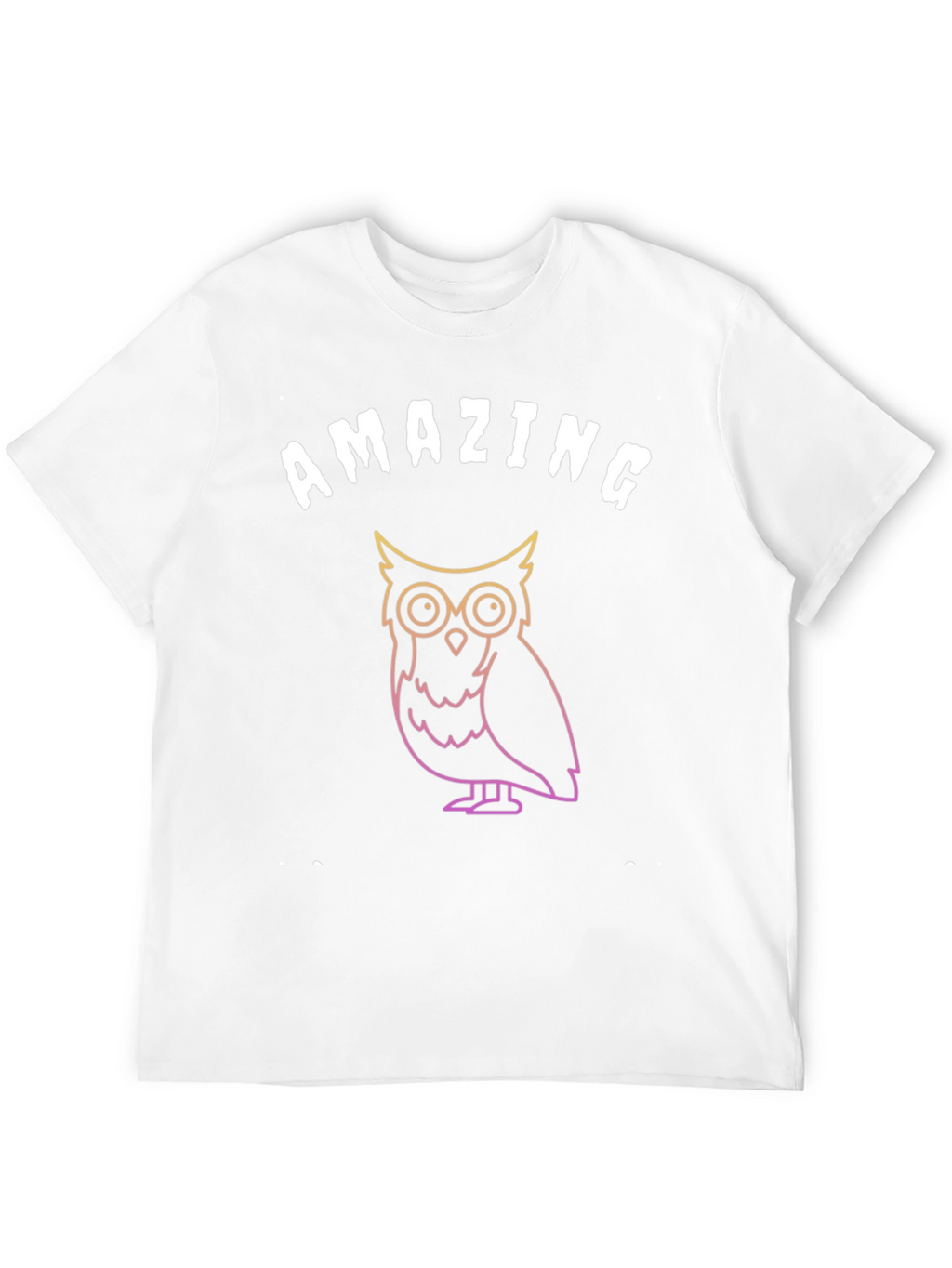 Amazing Owl Graphic T-Shirt - Soft Black Tee