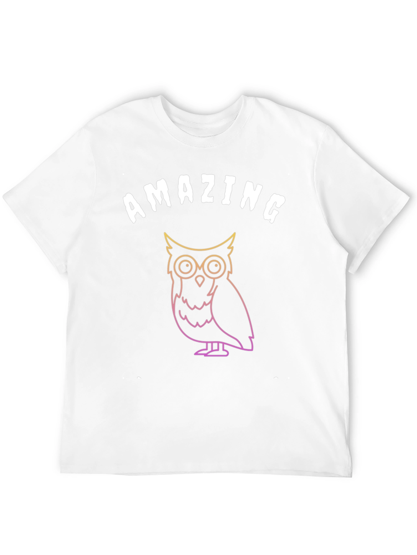 Amazing Owl Graphic T-Shirt - Soft Black Tee