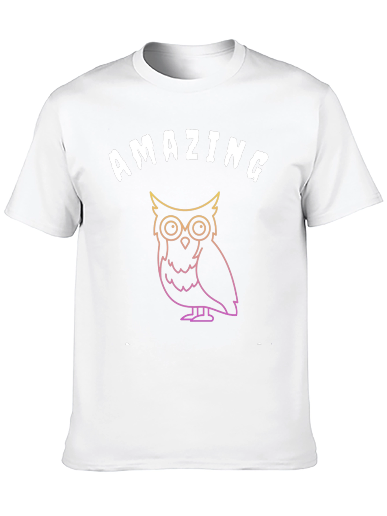 Amazing Owl Graphic T-Shirt - Soft Black Tee