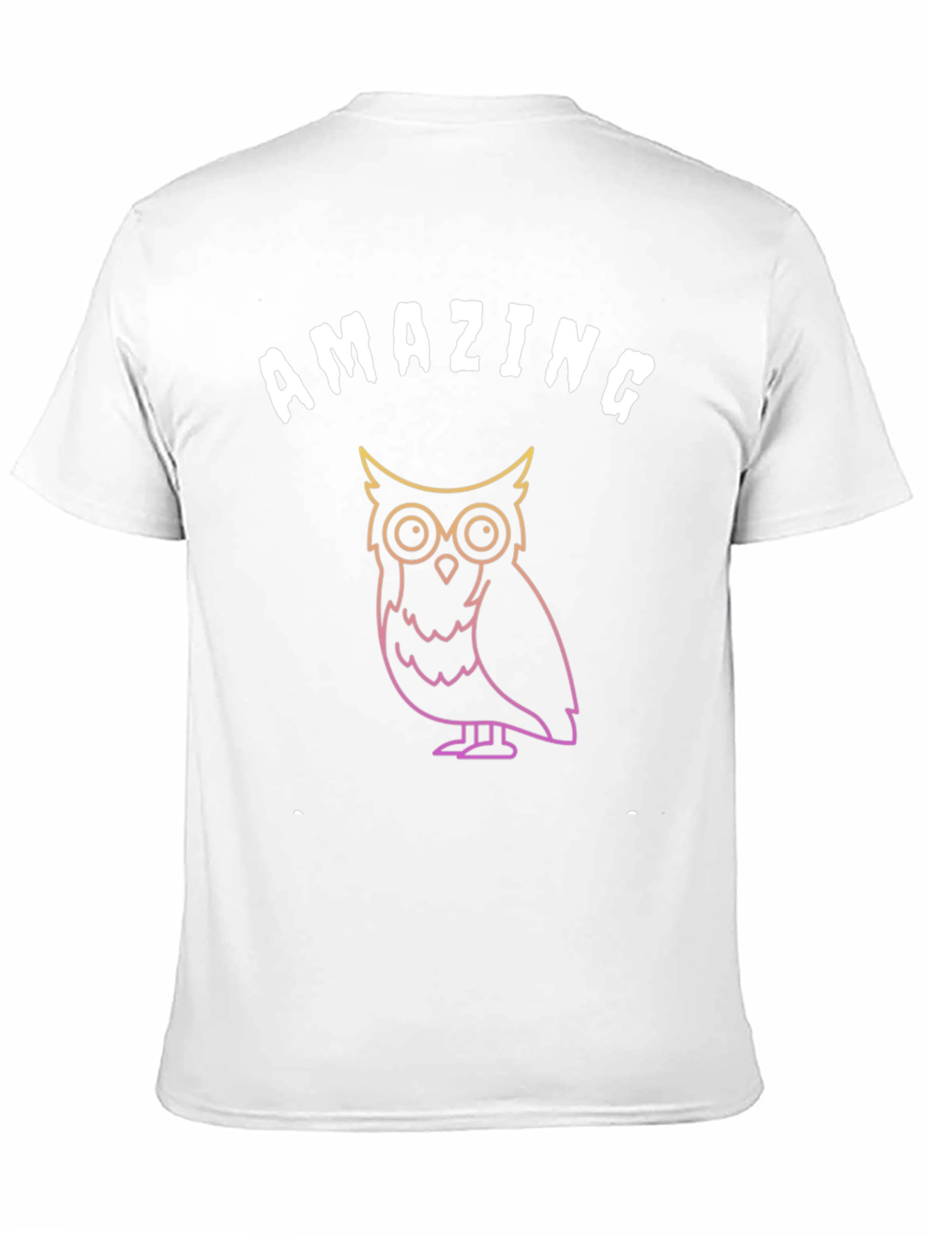 Amazing Owl Graphic T-Shirt - Soft Black Tee