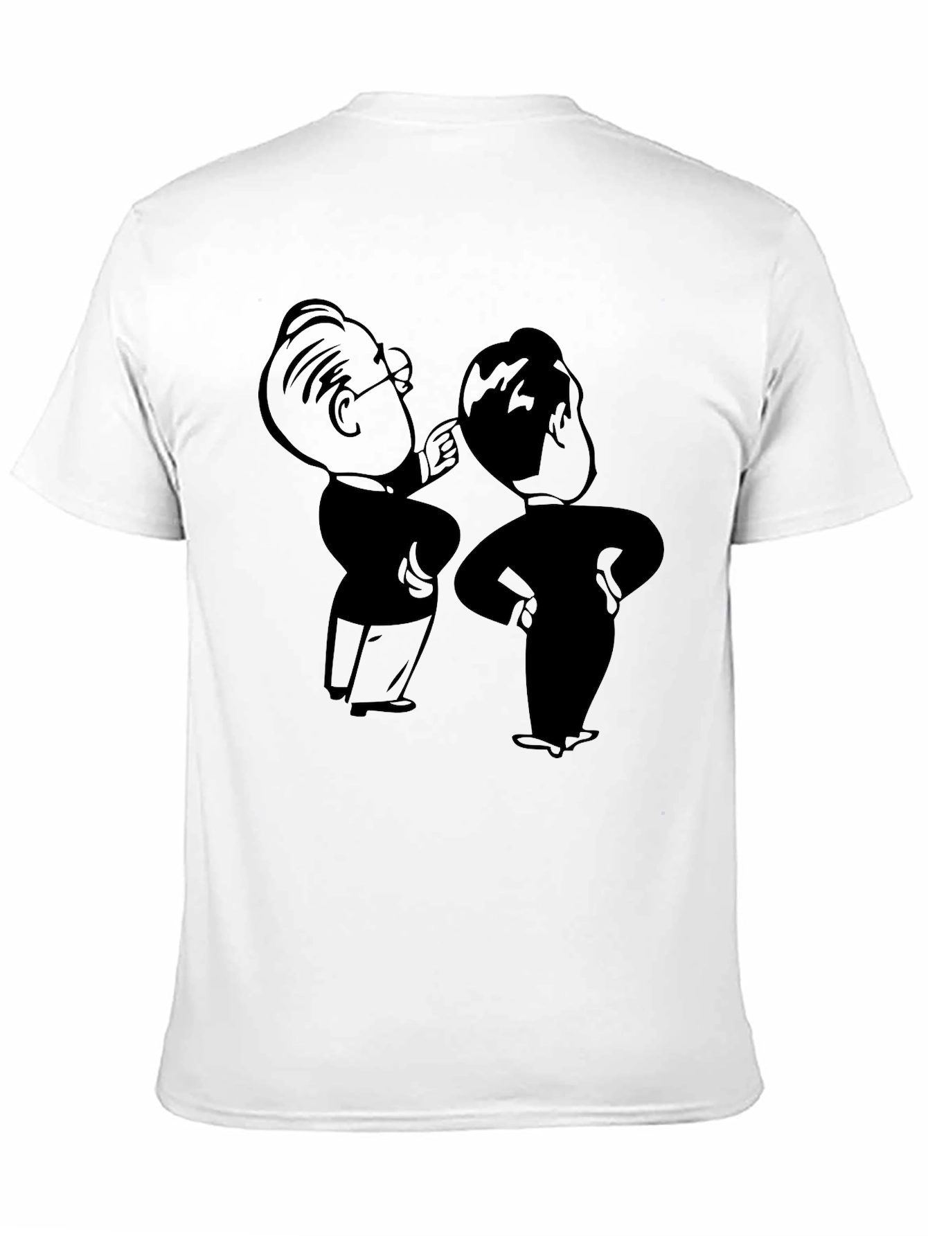 Retro Cartoon Graphic Black T-Shirt
