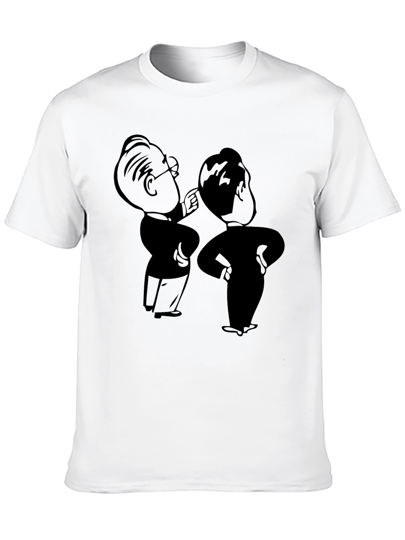 Retro Cartoon Graphic Black T-Shirt